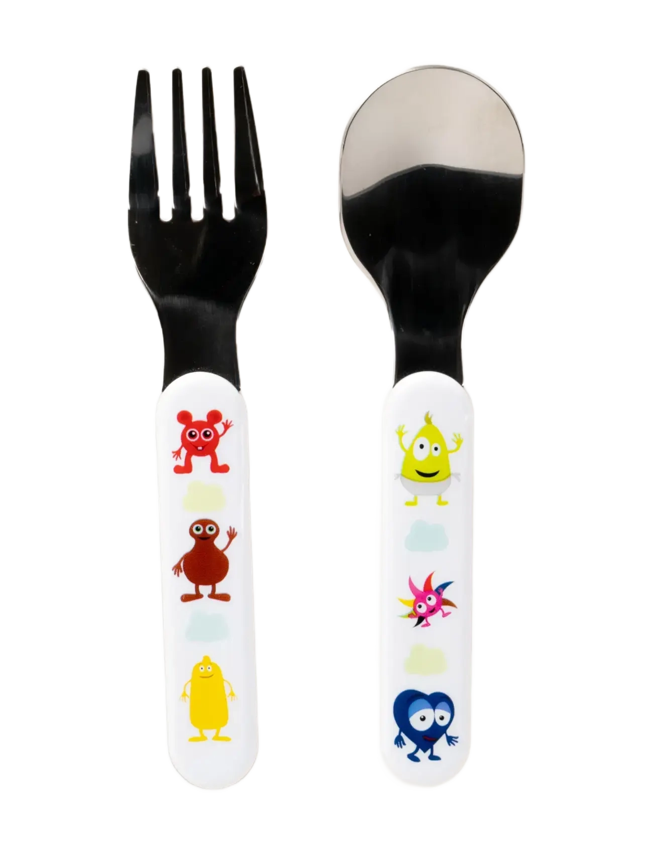 Babblarna Babblarna- Cutlery, Fork & Spoon - Babyprodukte - WHITE / multi