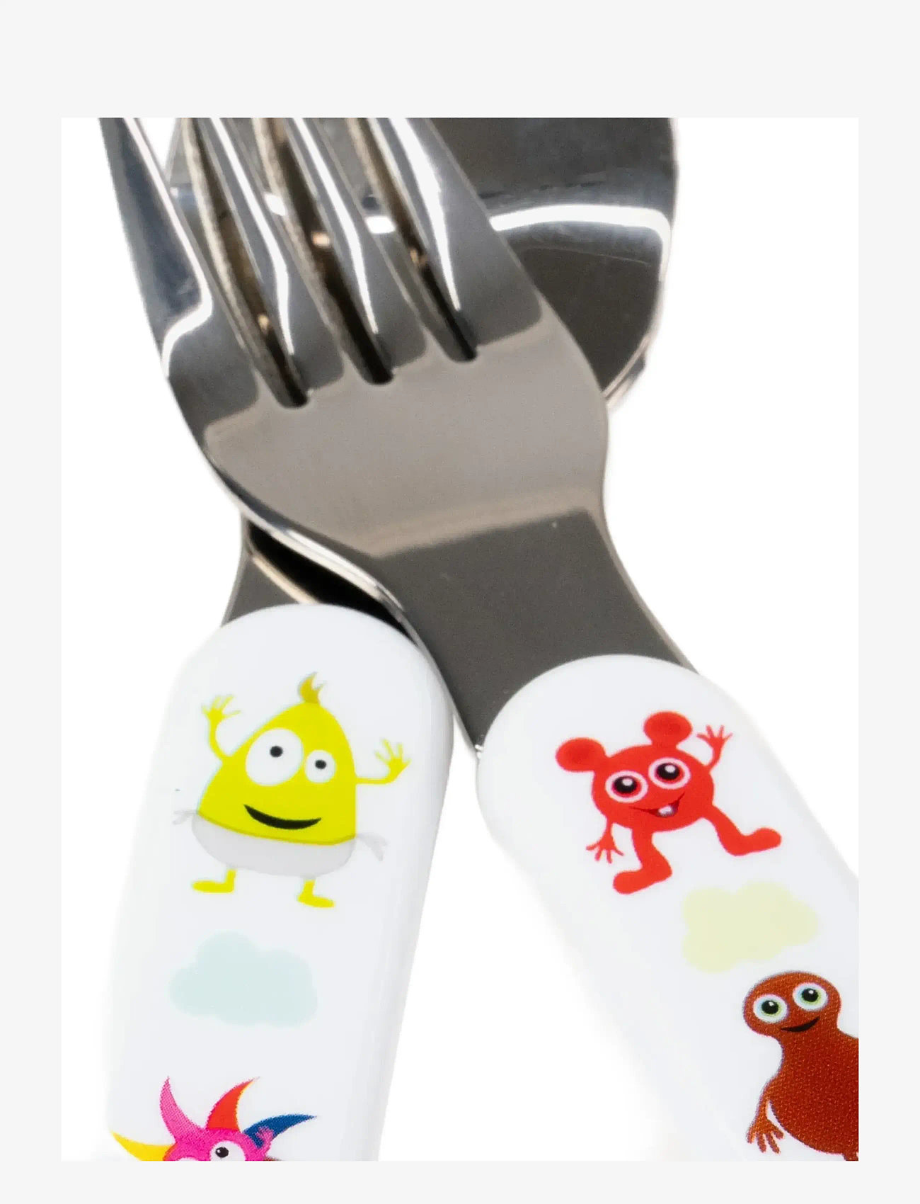 Babblarna - Babblarna- Cutlery, Fork & Spoon - essgeschirr - white - 3
