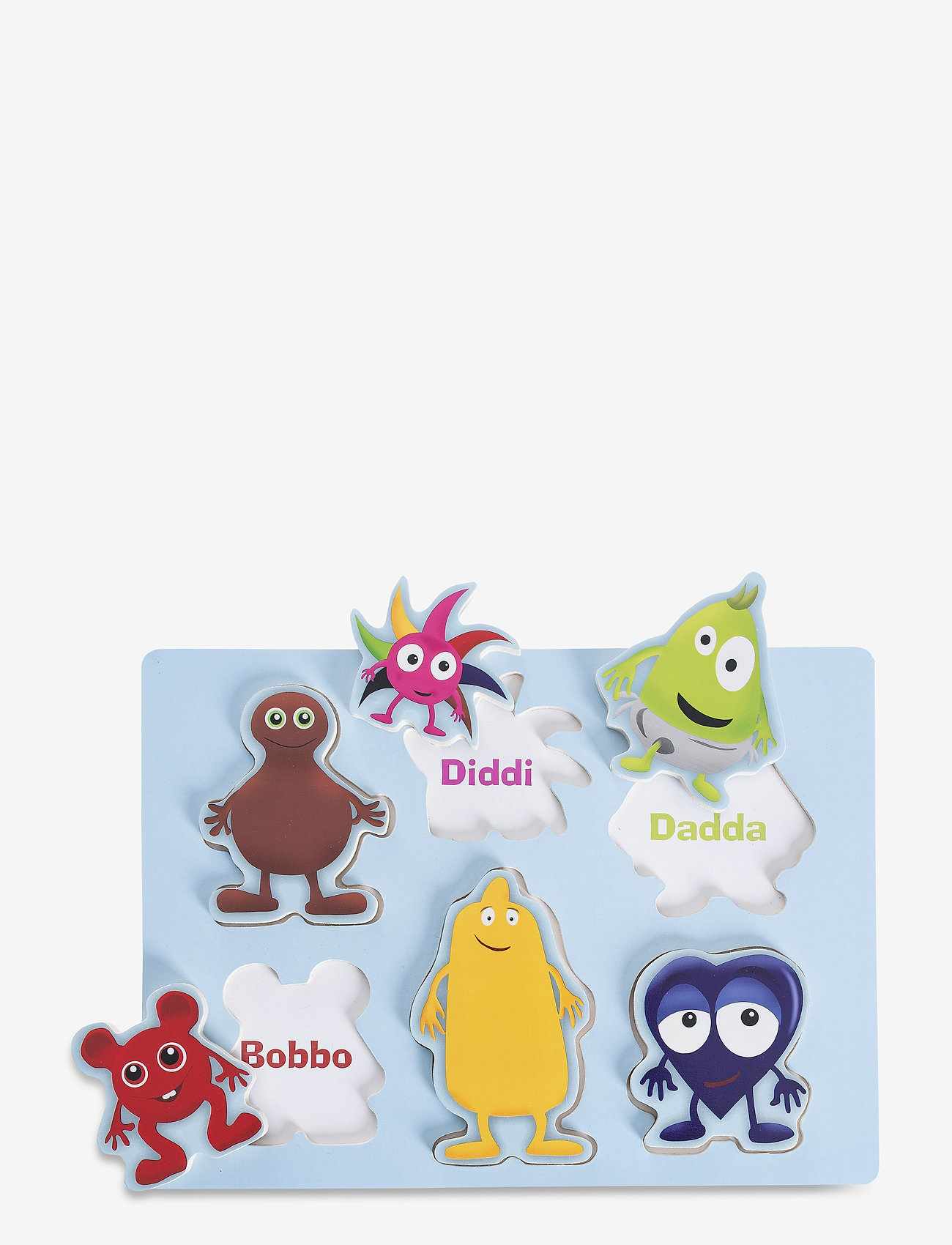 Babblarna - Babblarna- Shape Puzzle, 6 figures, 1- 3 y - palapelit - blue - 1