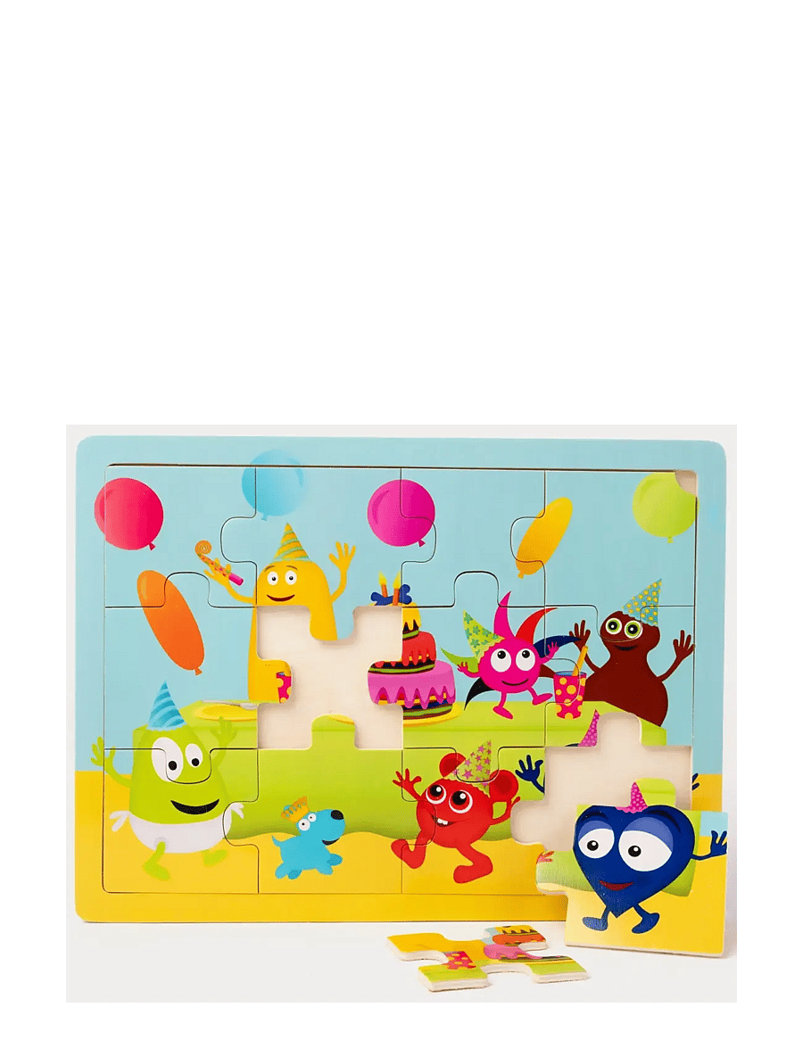 Babblarna - Babblarna- Babblarnas party, 12 pcs, 3- 6 y - holzpuzzle - multi coloured - 0