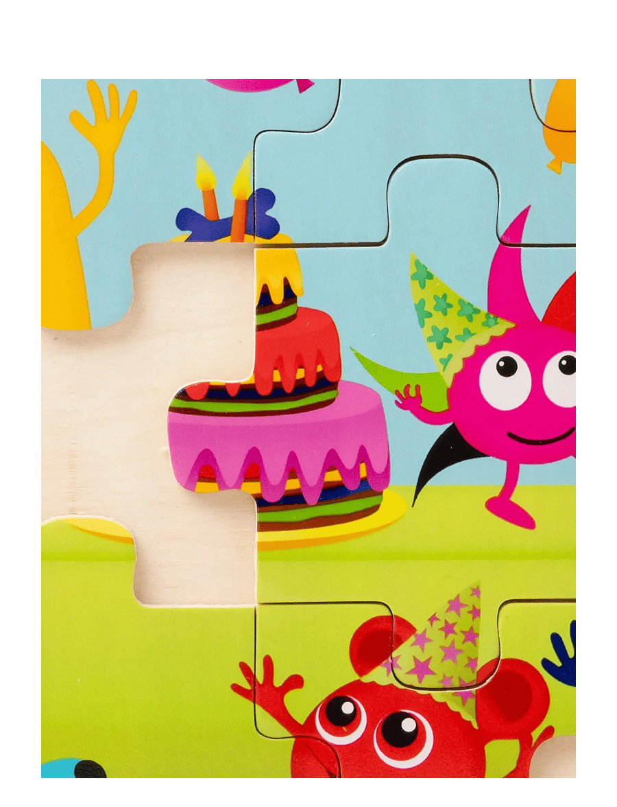 Babblarna - Babblarna- Babblarnas party, 12 pcs, 3- 6 y - holzpuzzle - multi coloured - 3