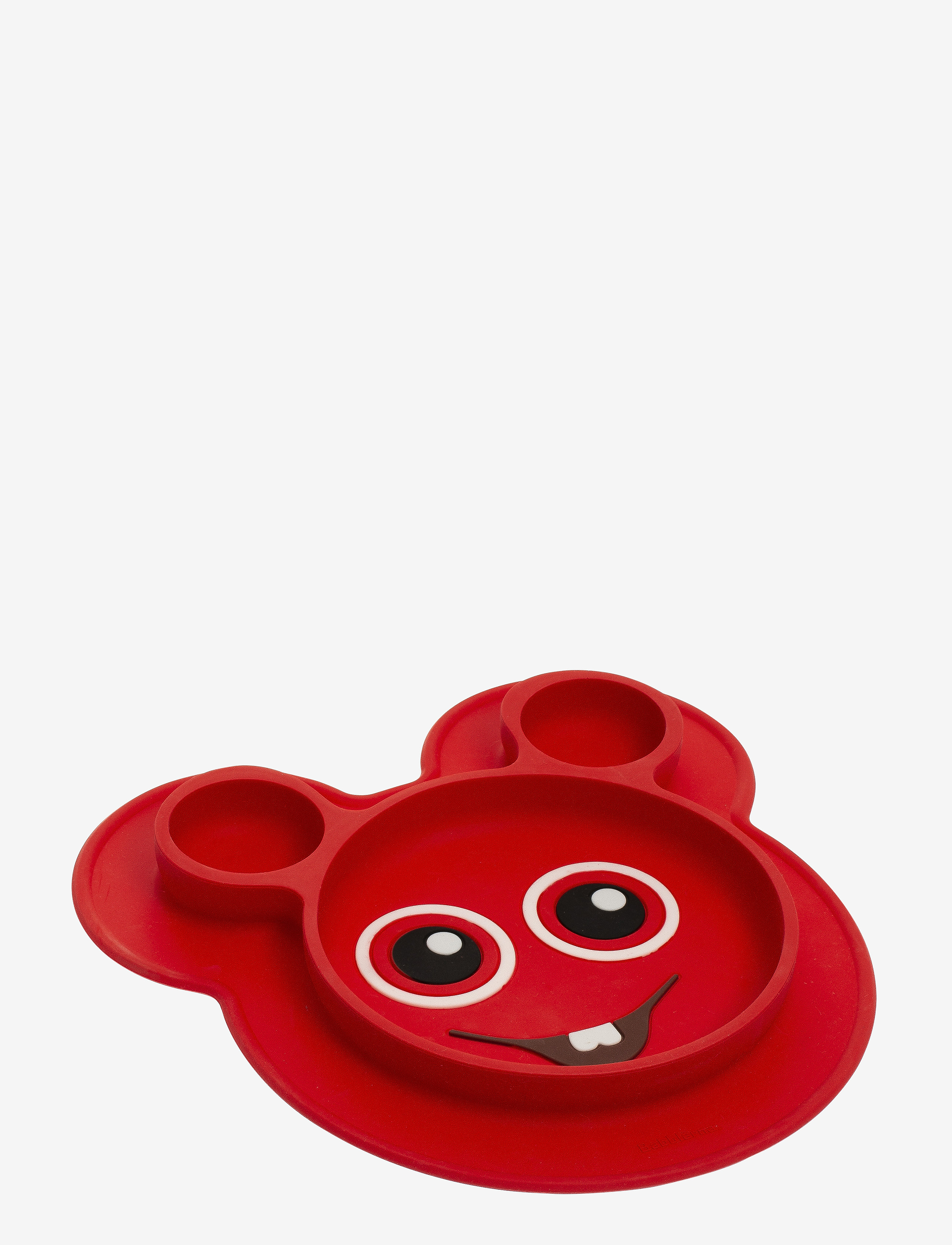 Babblarna - Silicone Plate Bobbo, One Size, Plates & Bowls, Rot Plates, Kinder