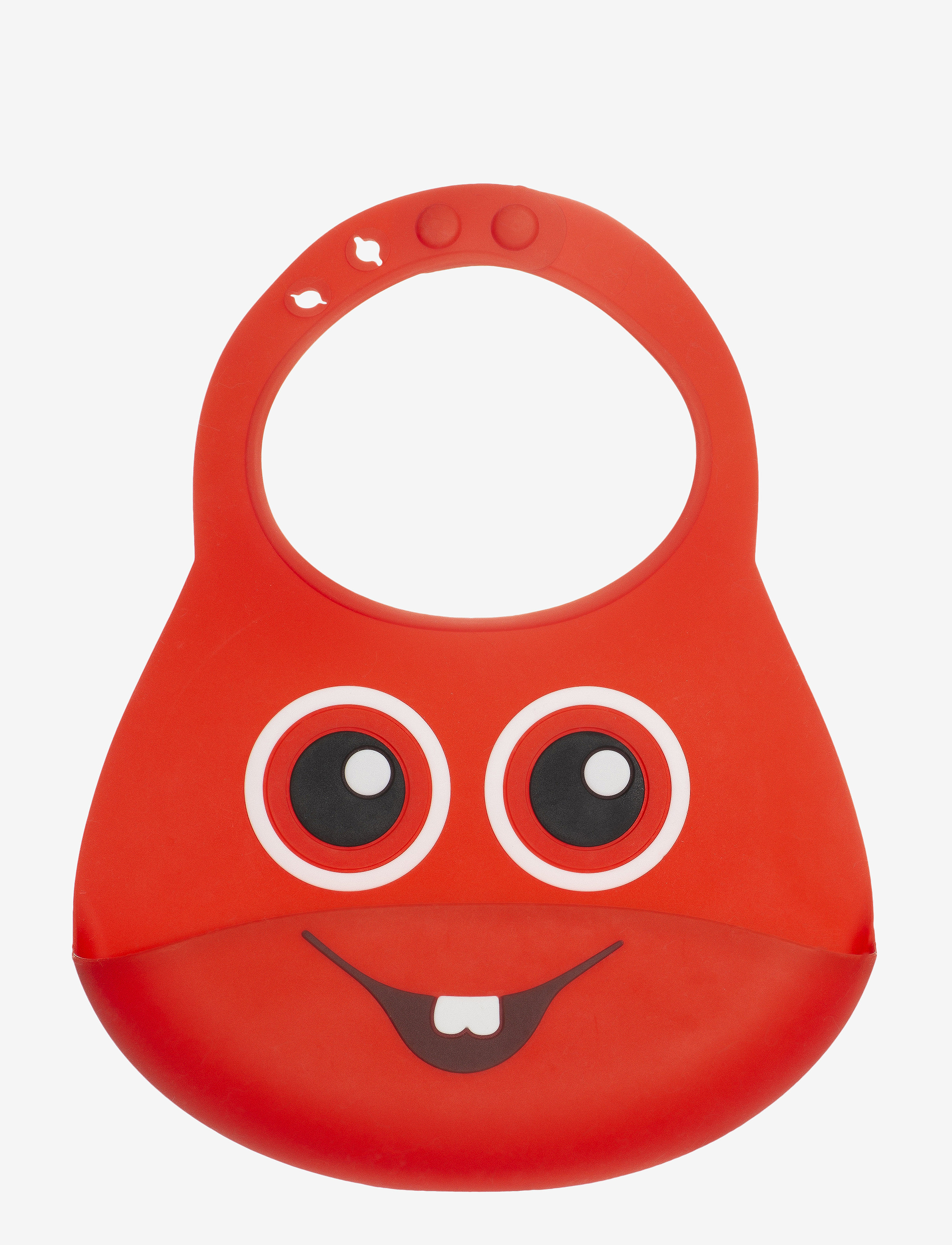 Teddykompaniet Babblarna- Silicone bib, Bobbo - Teddykompaniet - RED / red