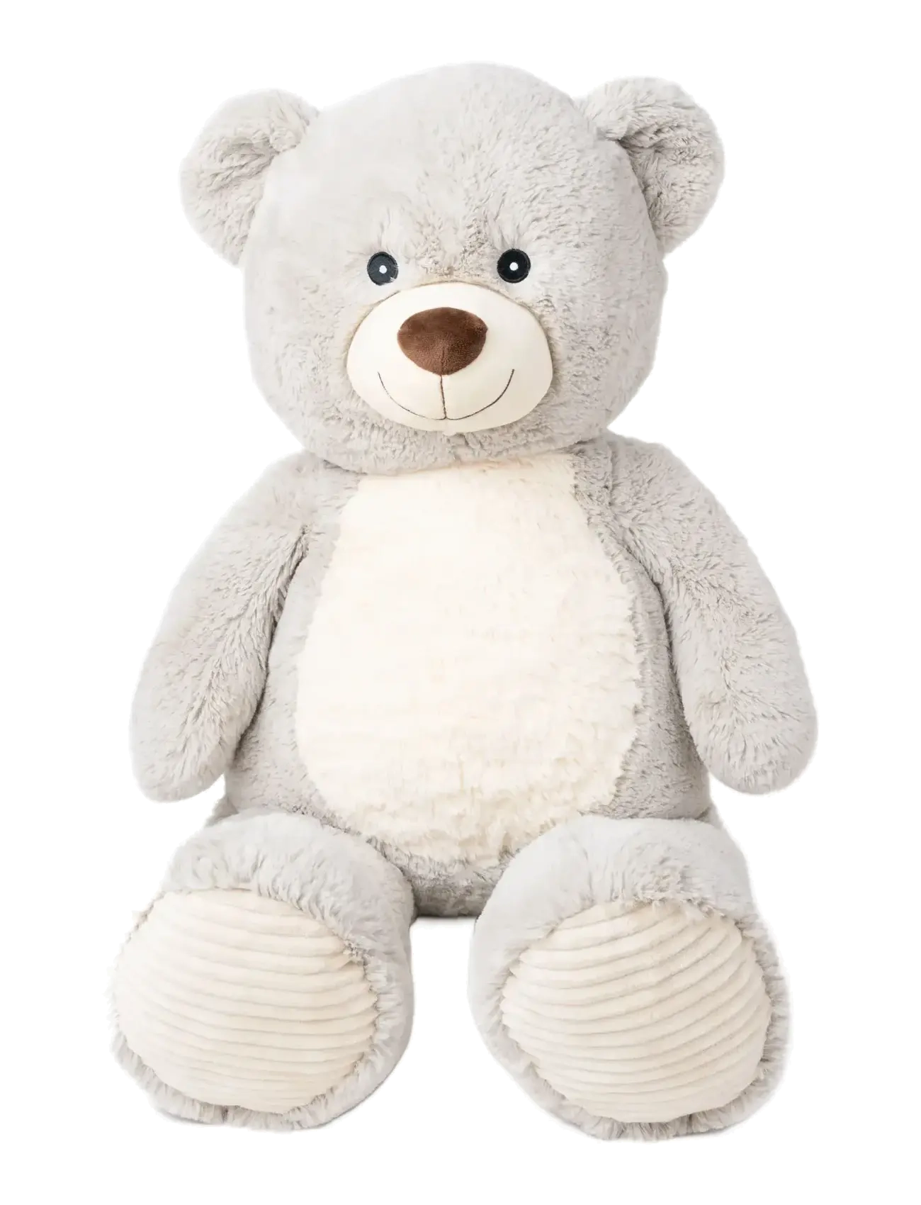 TEDDYKOMPANIET Valle, Grå, Stor Grau - 100 CM - Kinder