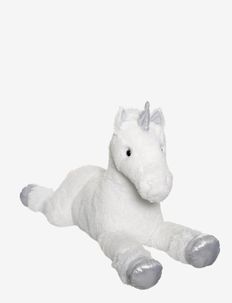 Lying unicorn, white, 100cm, Teddykompaniet