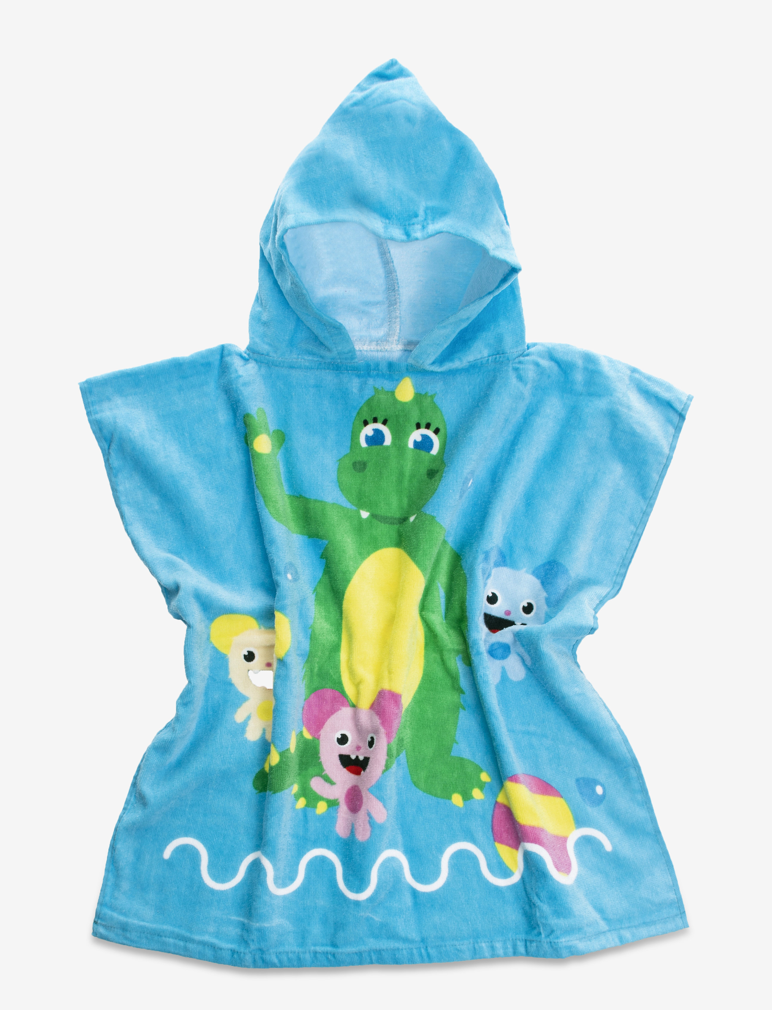 Bolibompa Dragon, Poncho, Bath Poncho, Blå, Str: ONE SIZE