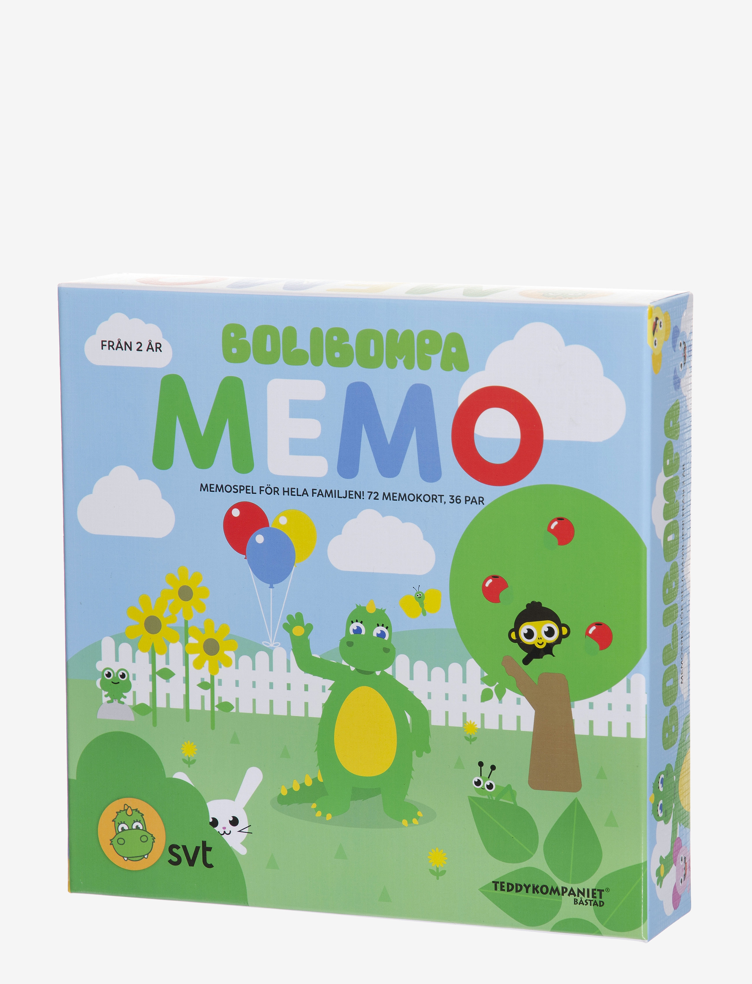 TEDDYKOMPANIET Bolibompa Memo Grün - One Size - Kinder