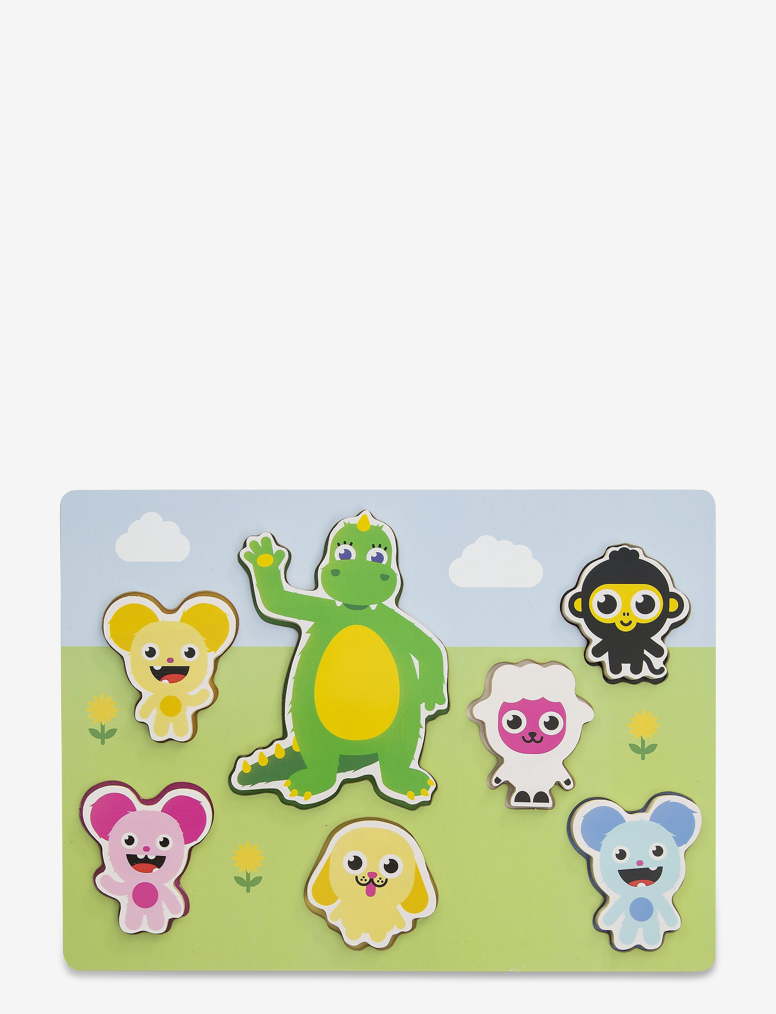 Bolibompa - Shape Puzzle, 7-Pieces, 1-3 Years, One Size, Puzzles, Grün Pegged Kinder