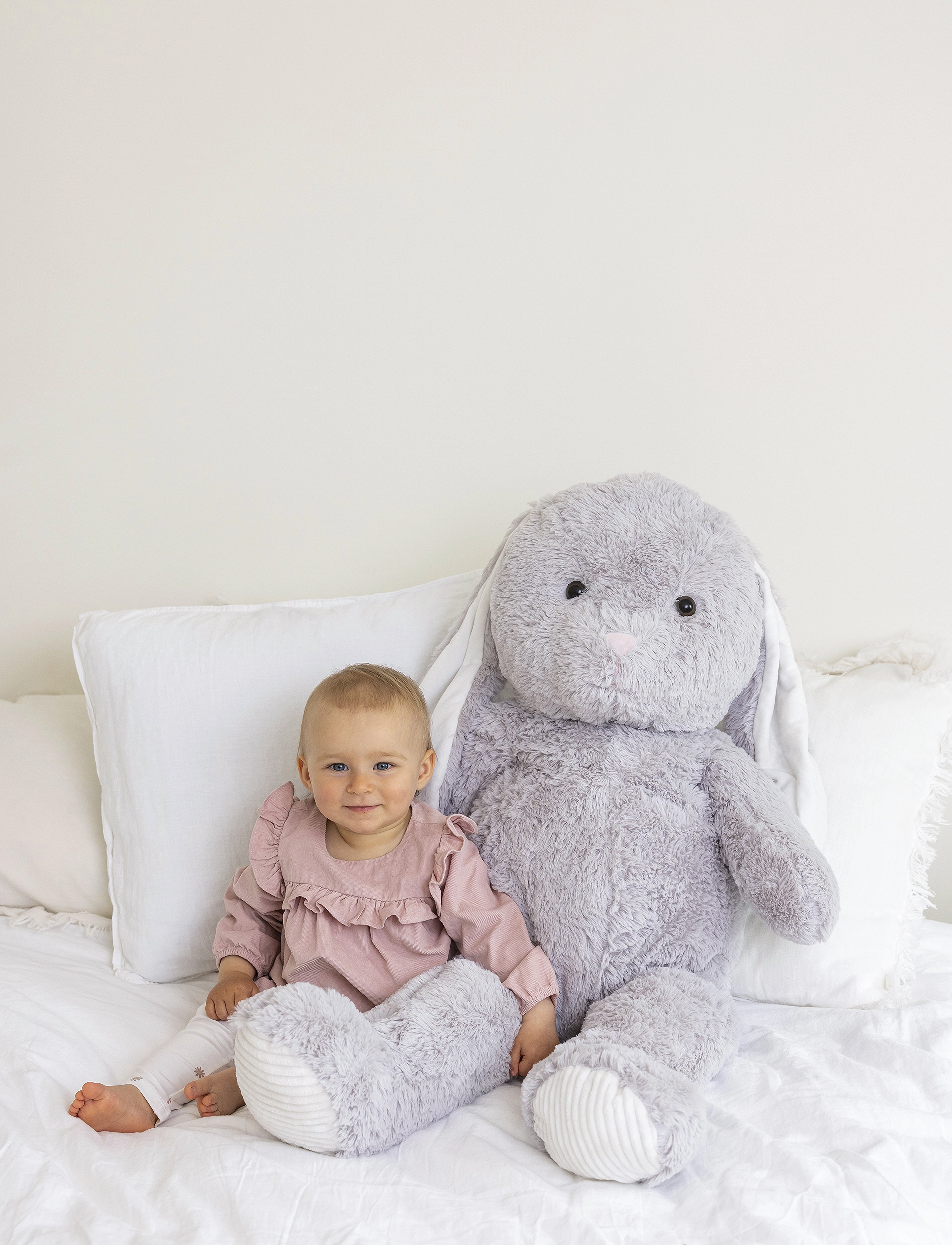 Teddykompaniet Jessica, Kanin, Grå, 100 cm, 100 cm, Grey, Soft Legetøj > Stuffed Animals, Børn
