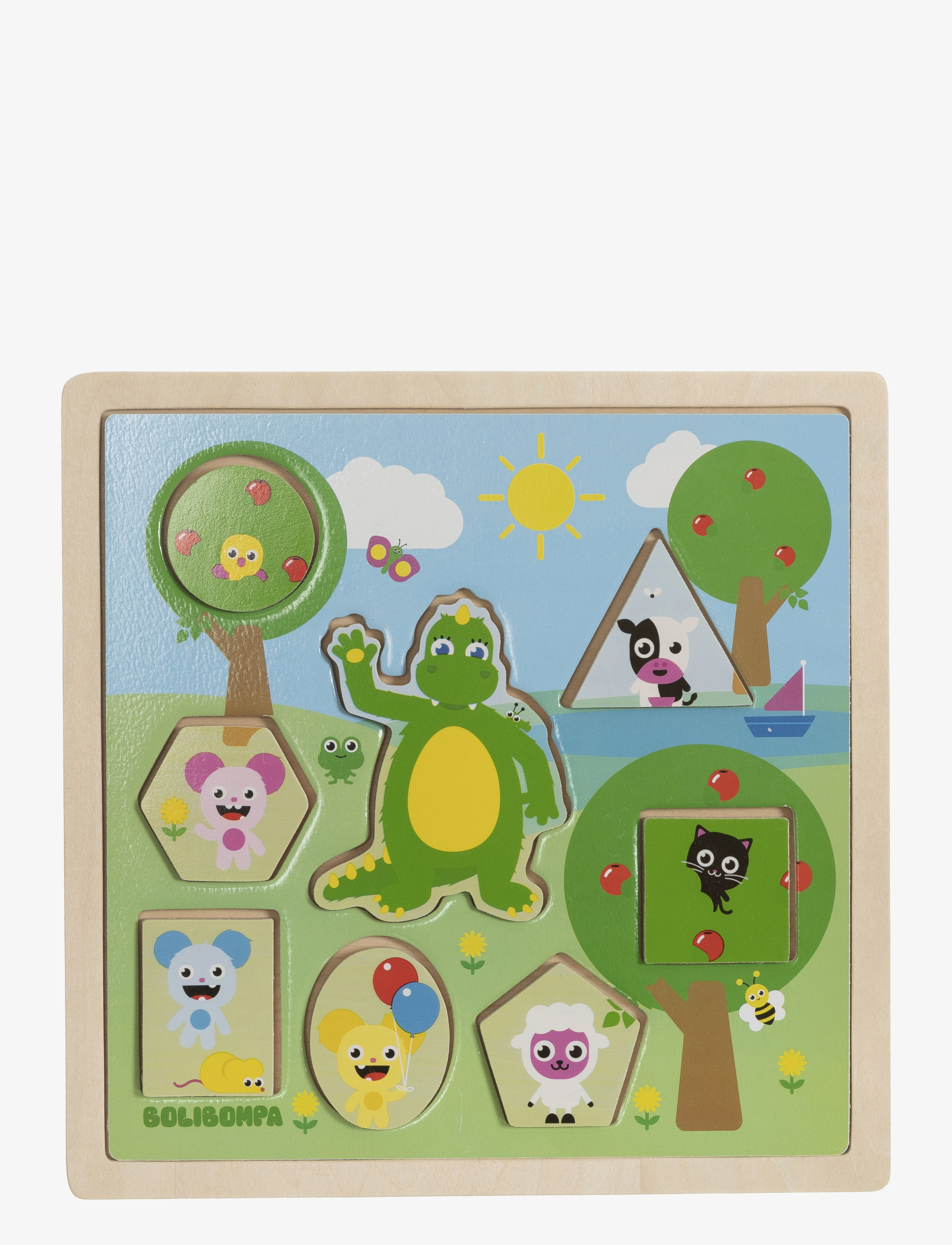 TEDDYKOMPANIET Boliboma- 2In1 Summer/Winter Puzzle Patterned - One Size - Kinder