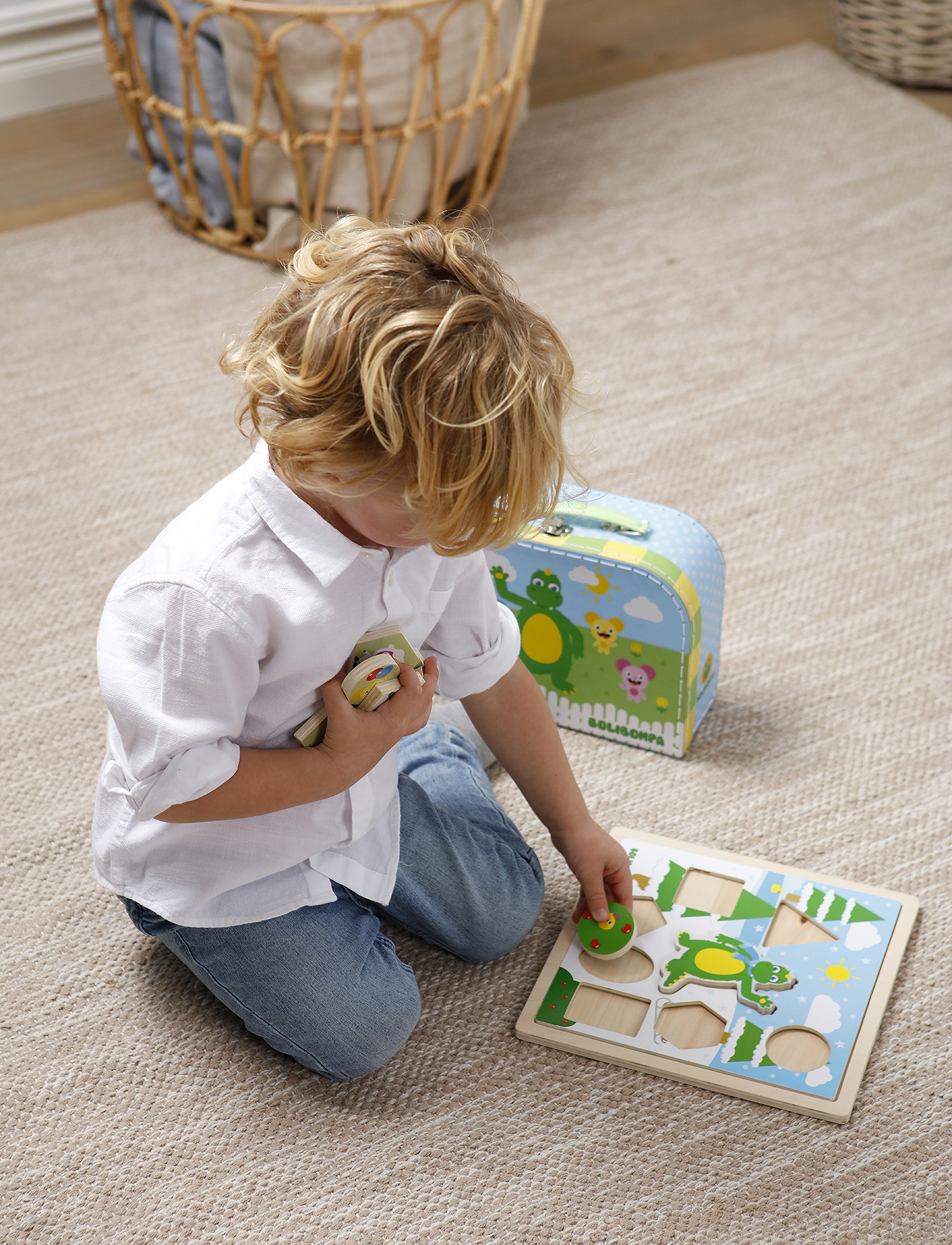Bolibompa Boliboma- 2In1 Summer/Winter Puzzle, One Size, Multi/patterned, Puslespil > Puslespil Af Træ, Børn