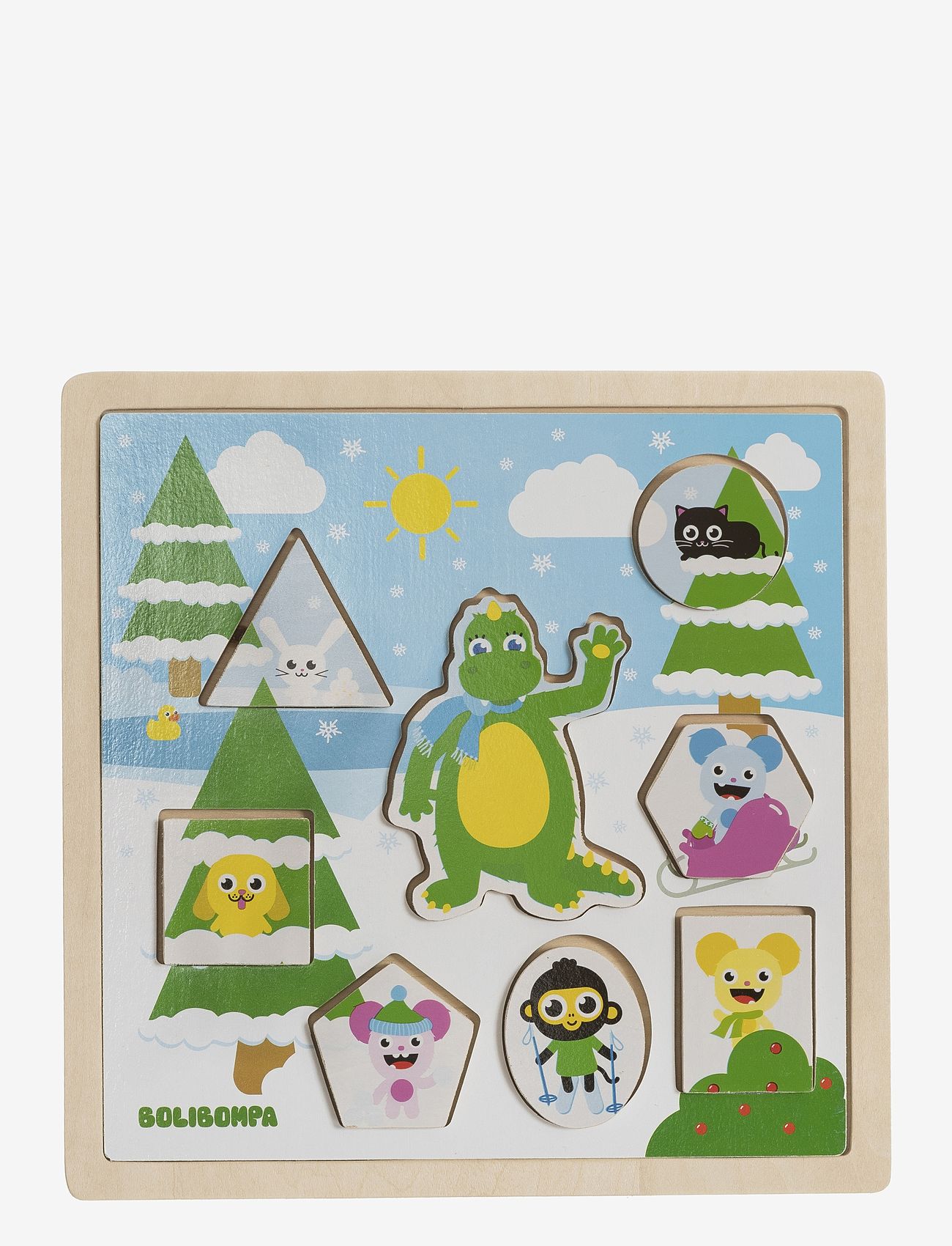 Bolibompa - Boliboma- 2in1 Summer/Winter puzzle - holzpuzzle - green - 2