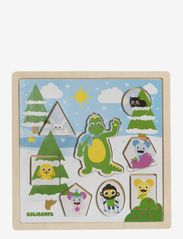 Teddykompaniet - Boliboma- 2in1 Summer/Winter puzzle - houten puzzels - green - 1