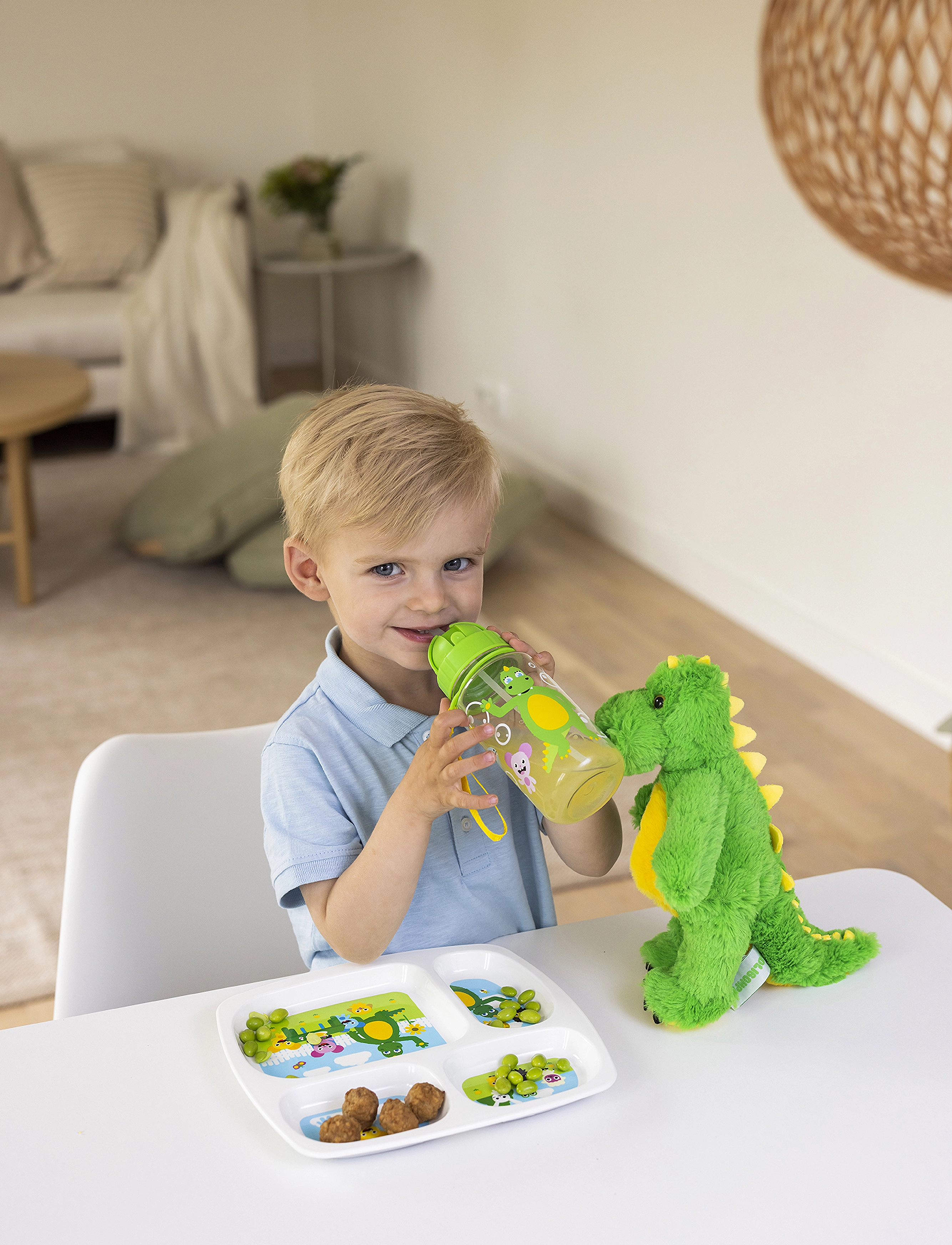 Babblarna Bolibompa- Waterbottle, One Size, Home, Grün - Meal Time, Kinder