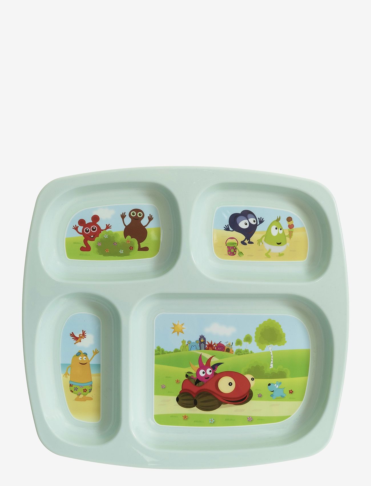 Babblarna - Babblarna- 4 section plate - serveringssæt - white - 1