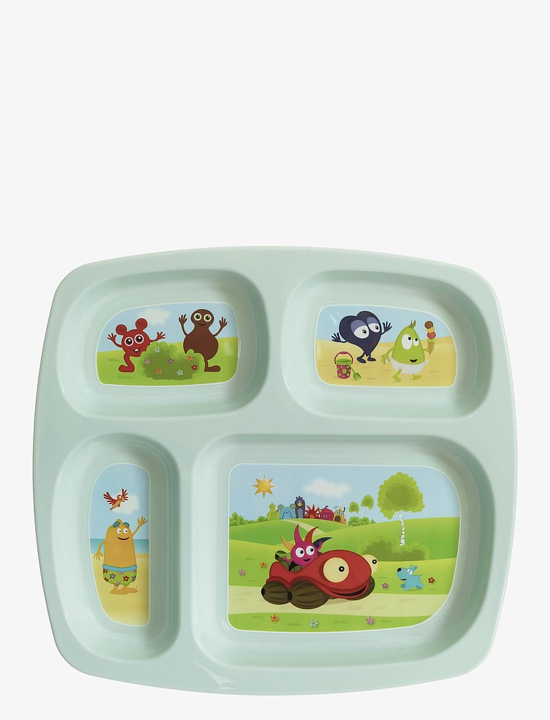 Babblarna - Babblarna- 4 section plate - Õhtusöögikomplektid - white - 1