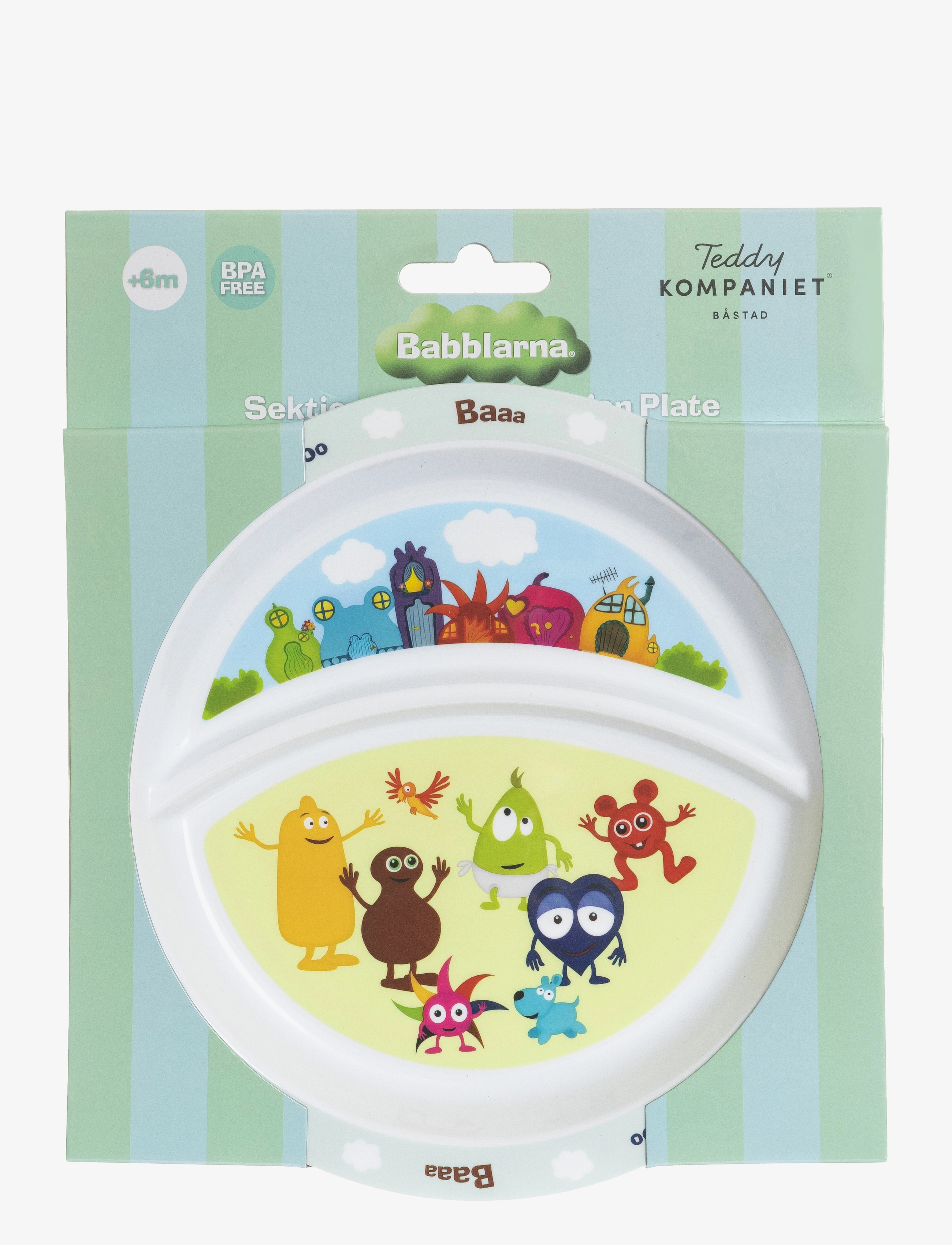 Babblarna Babblarna- Section plate - Baby products - WHITE / multi