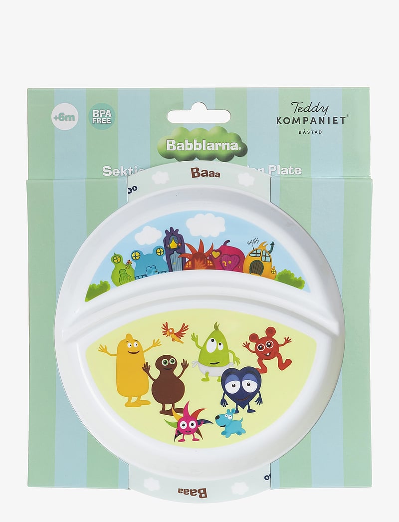 Babblarna - Babblarna- Section plate - essgeschirr - white - 0