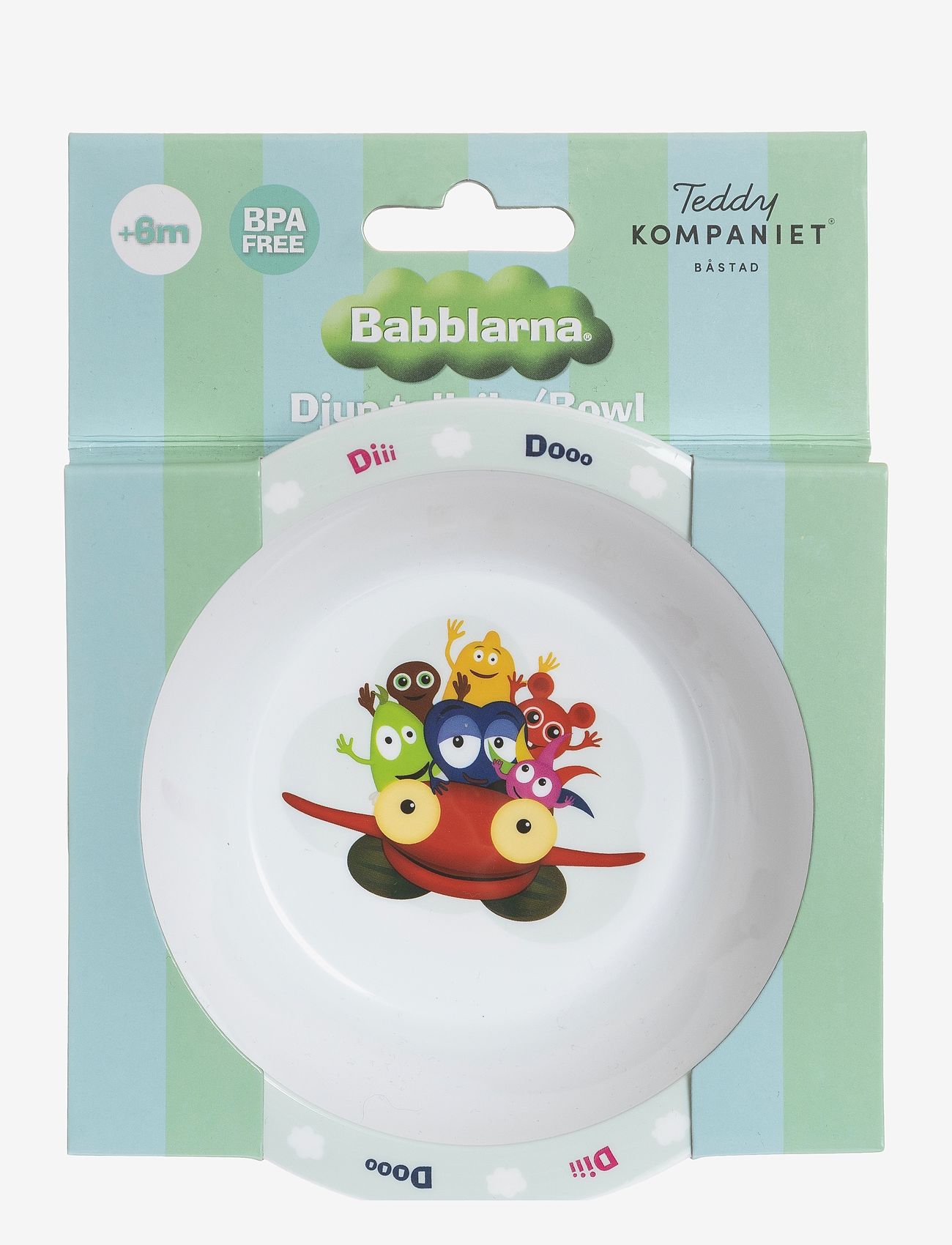 Teddykompaniet - Babblarna- Deep plate - najniższe ceny - white - 0