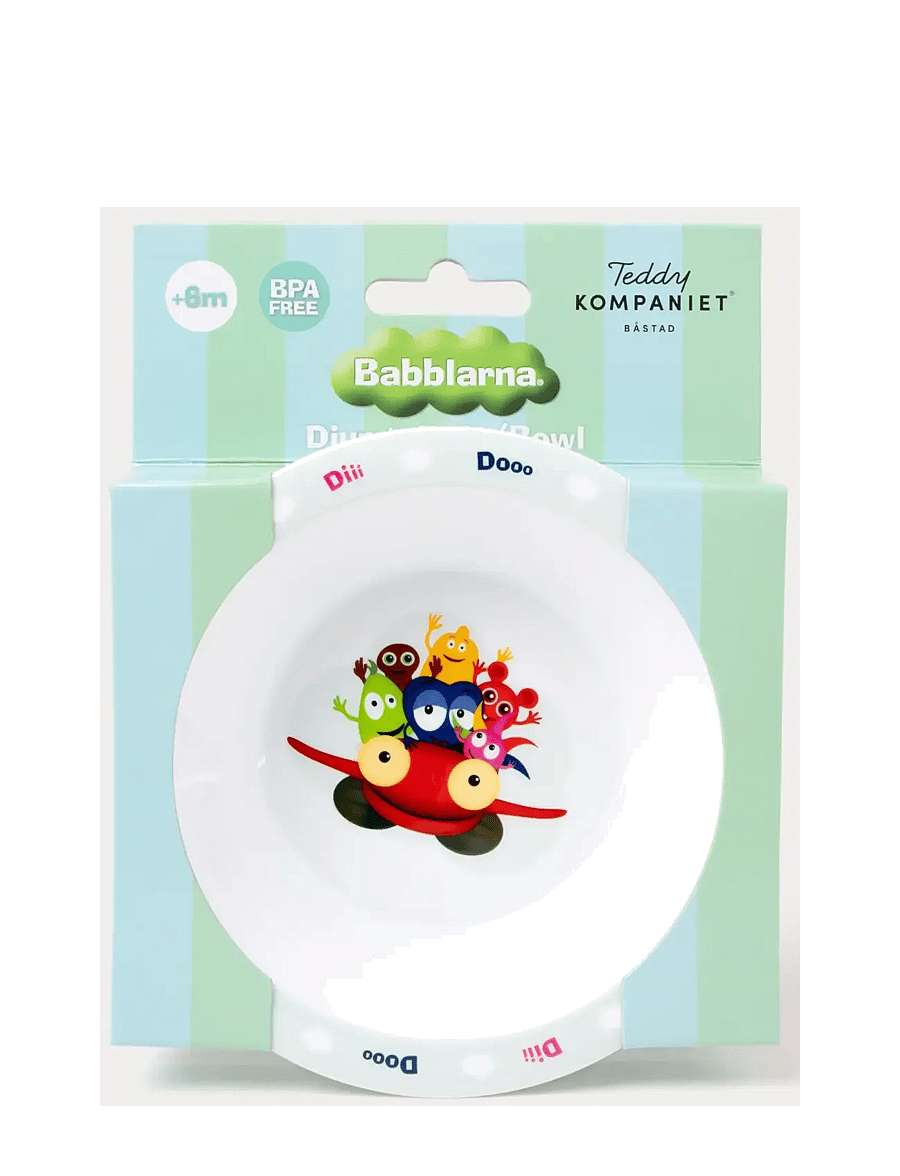 Babblarna - Babblarna- Deep plate - essgeschirr - white - 3