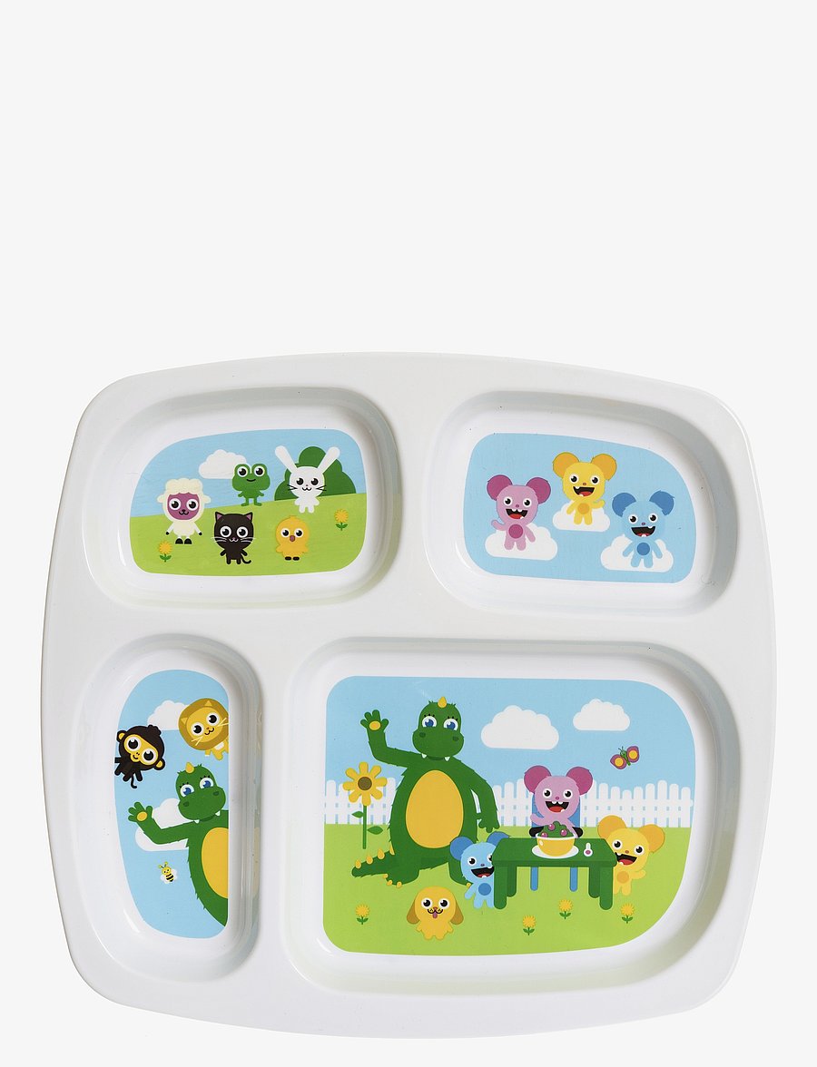 Bolibompa - Bolibompa- 4 compartment plate - serviessets - white - 1