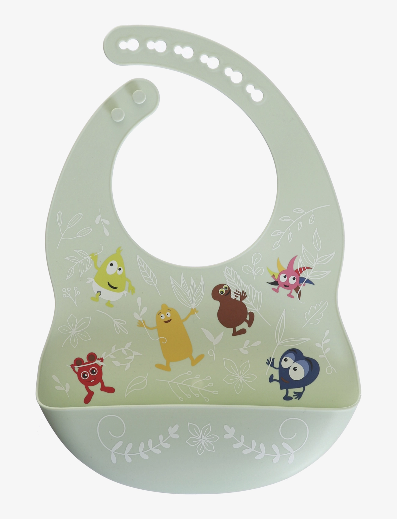 Babblarna - Silikonhaklapp, I Naturen, 21.5X3X30 cm, Bibs, Grün Sleeveless Kinder