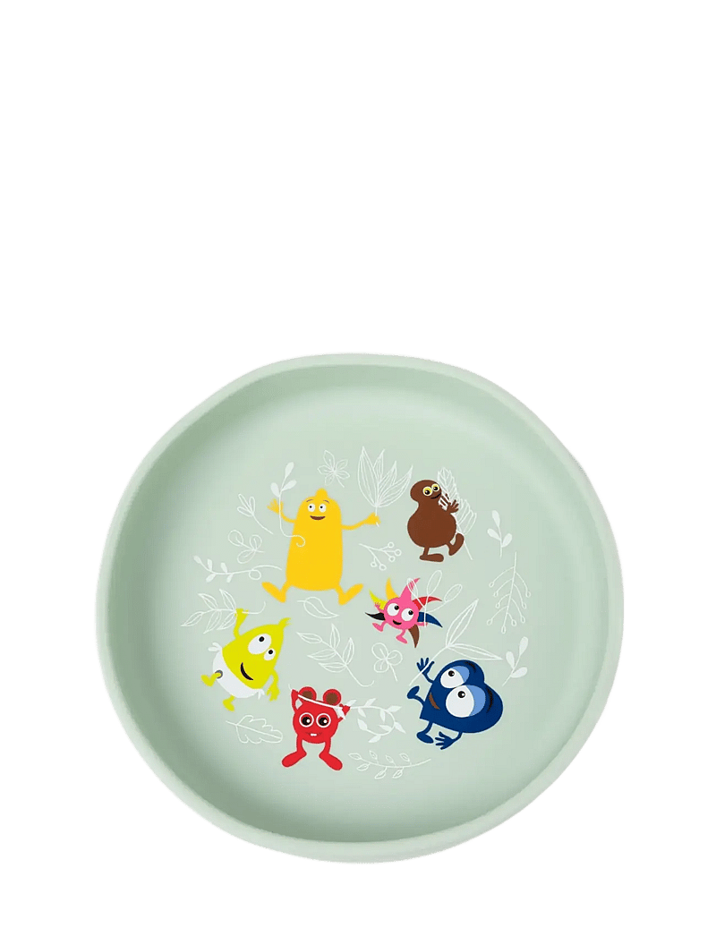 Babblarna - Babblarna- Silikontallrik, I naturen - essgeschirr - green - 0