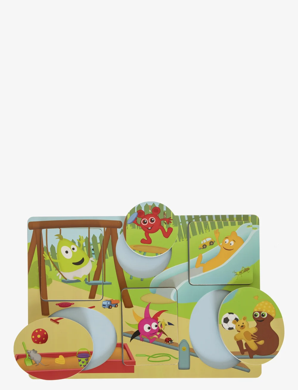 Babblarna - Babblarna- Shape Puzzle, 6 figures, 1- 3 y - holzpuzzle - multi coloured - 1