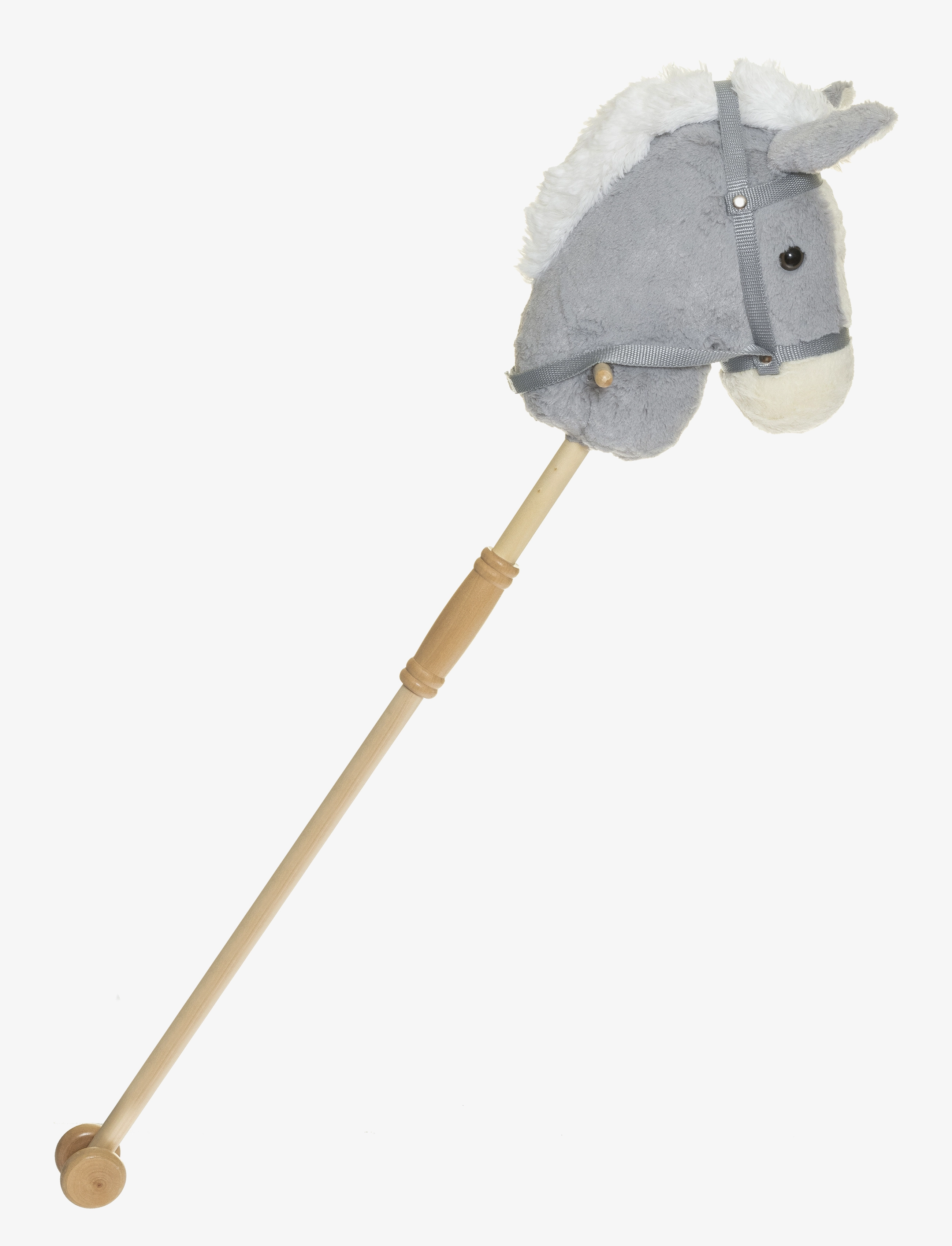TEDDYKOMPANIET Hobby Horse, Grau, Detachable, 100Cm Grau - 100 CM - Kinder
