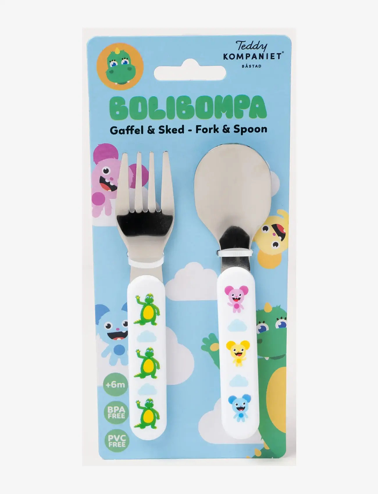 Bolibompa - Bolibompa- Cutlery, Fork&Spoon - essgeschirr - white - 1