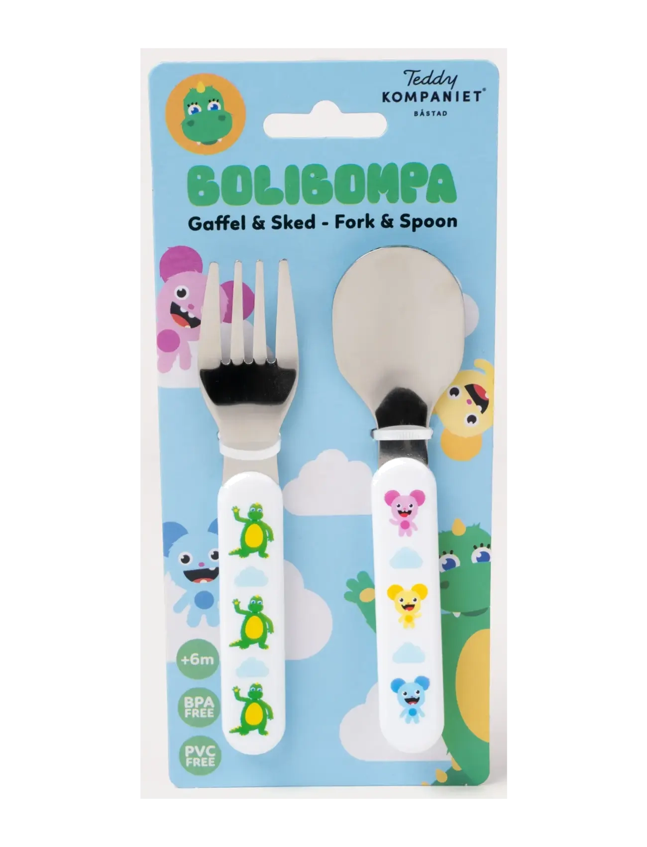 Bolibompa - Bolibompa- Cutlery, Fork&Spoon - essgeschirr - white - 1