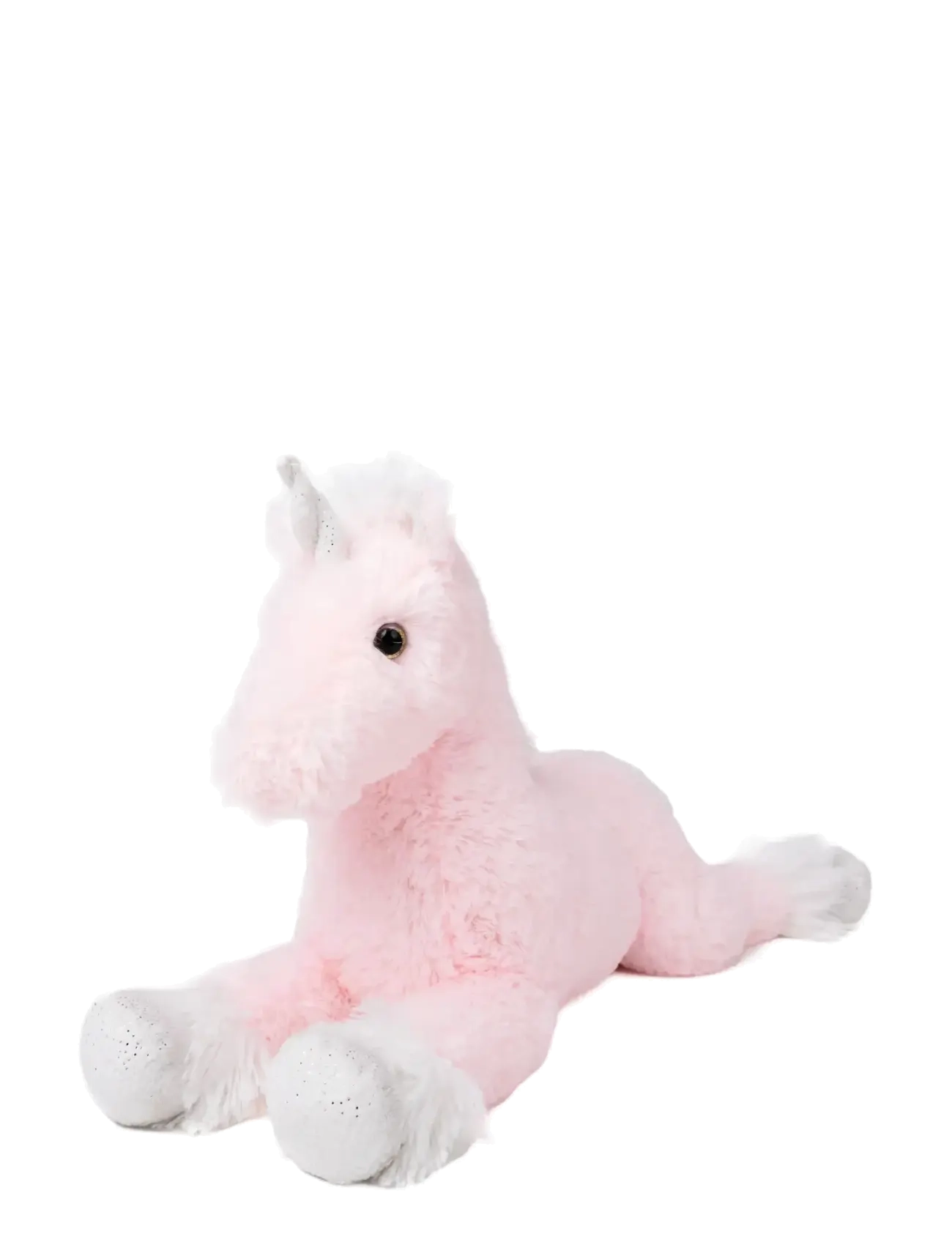 TEDDYKOMPANIET Liggande Enhörning, 60Cm Pink - 60 CM - Kinder