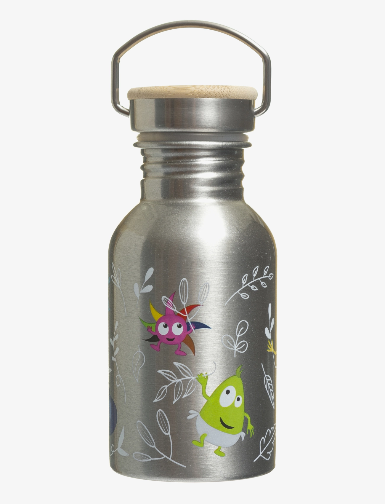 TEDDYKOMPANIET Babblarna - Waterbottle Stainless Steel Silber - H:16CM - Kinder