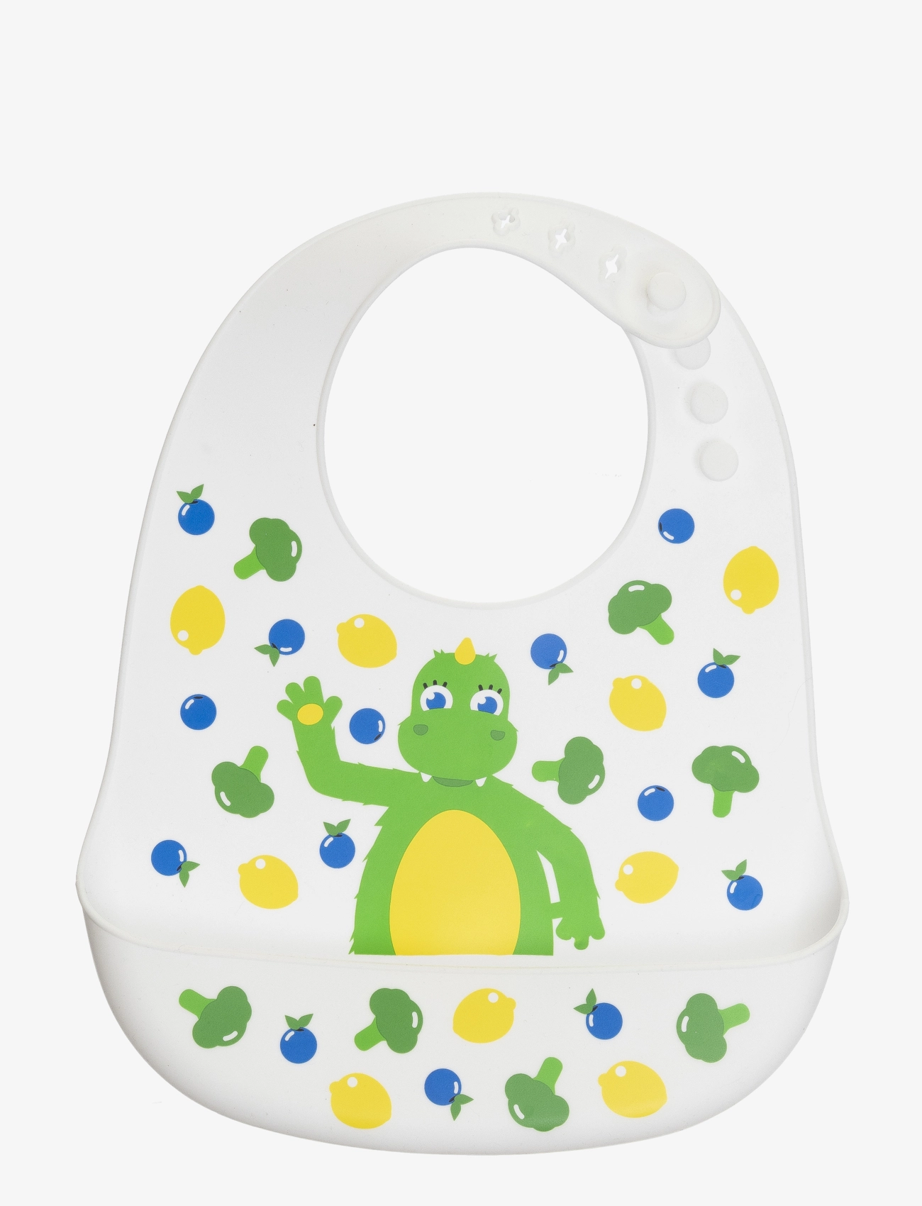 Bolibompa - Silicone Bib, Børn, Silikone Babyhagesmæk, Multi/mønstret, Str: 31X23CM