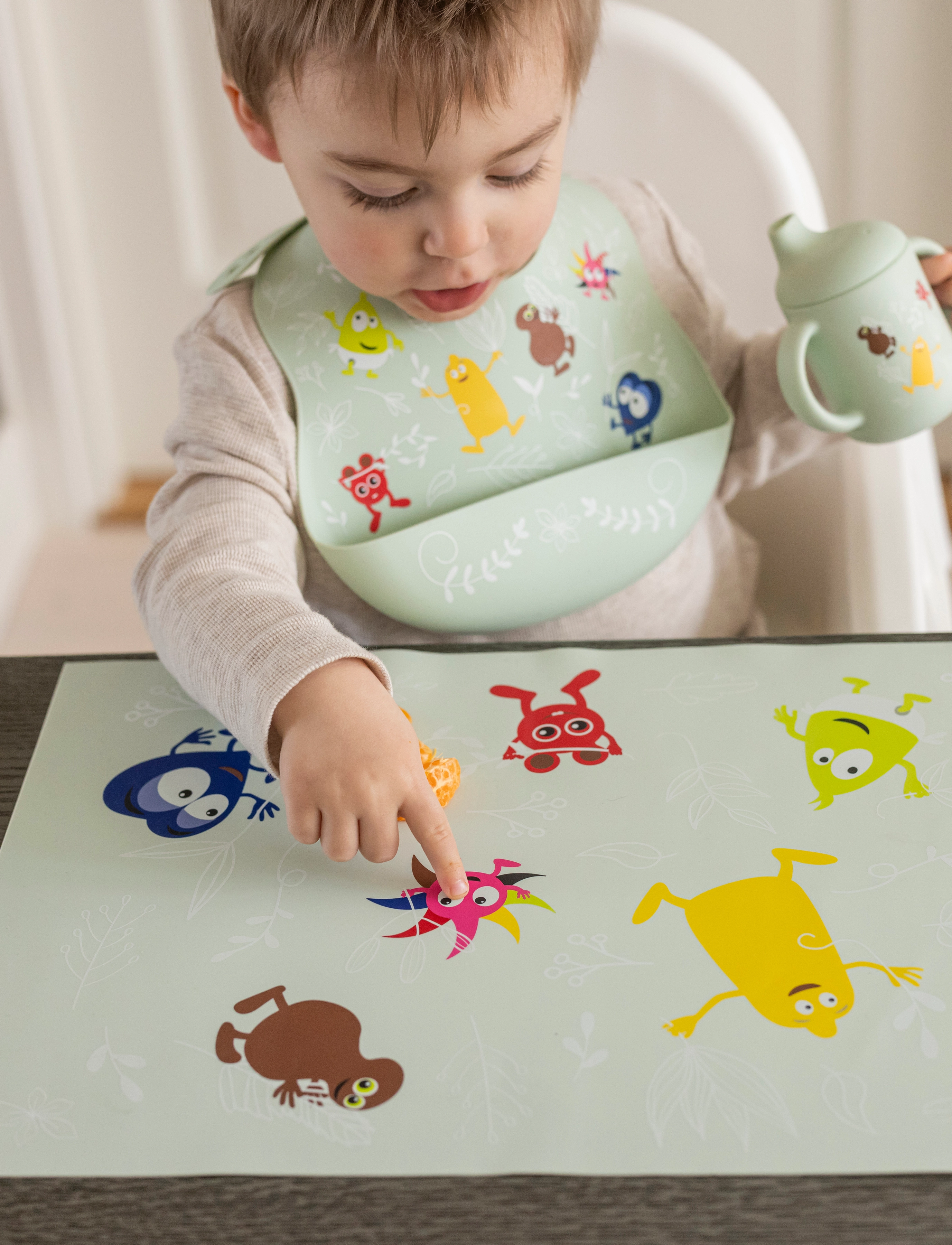 Teddykompaniet - Babblarna- Silicone tablemat - multi - 1