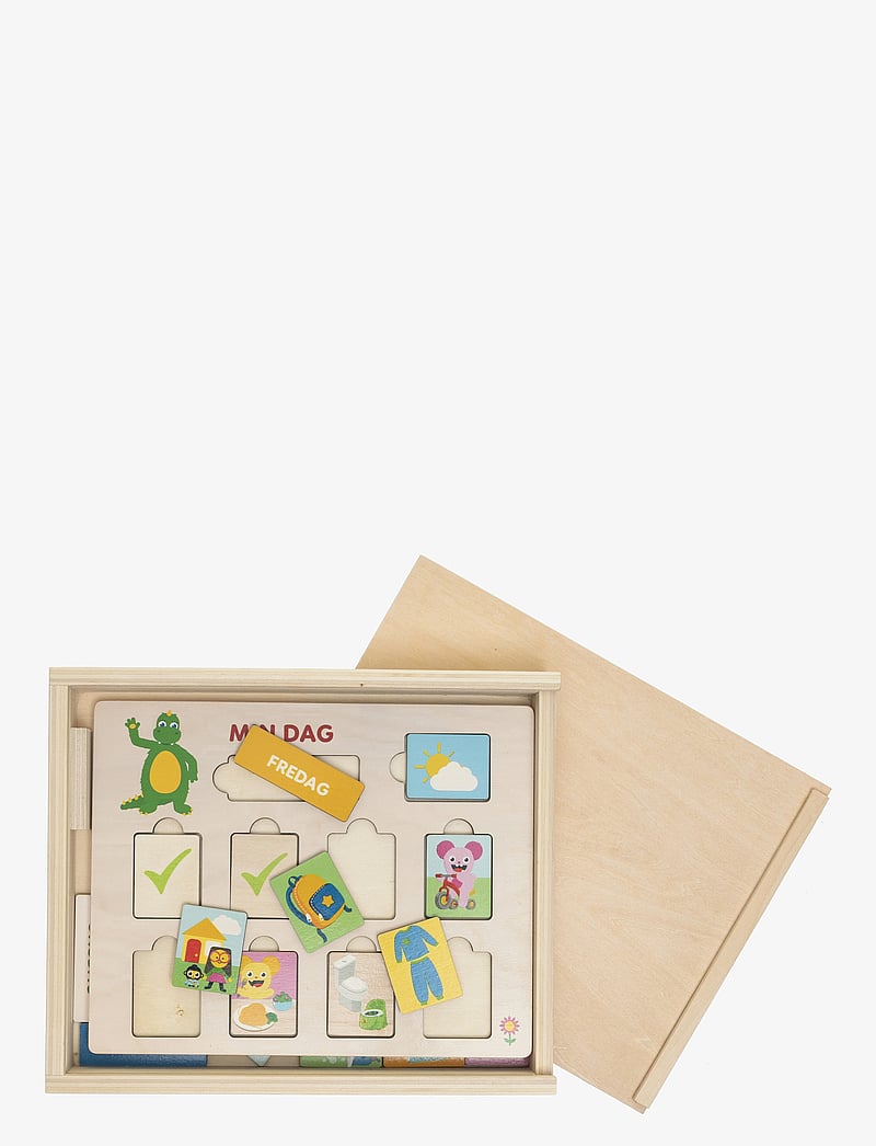 Bolibompa - Bolibompa- My Daily Activity Calander - puidust pusled - multi - 3