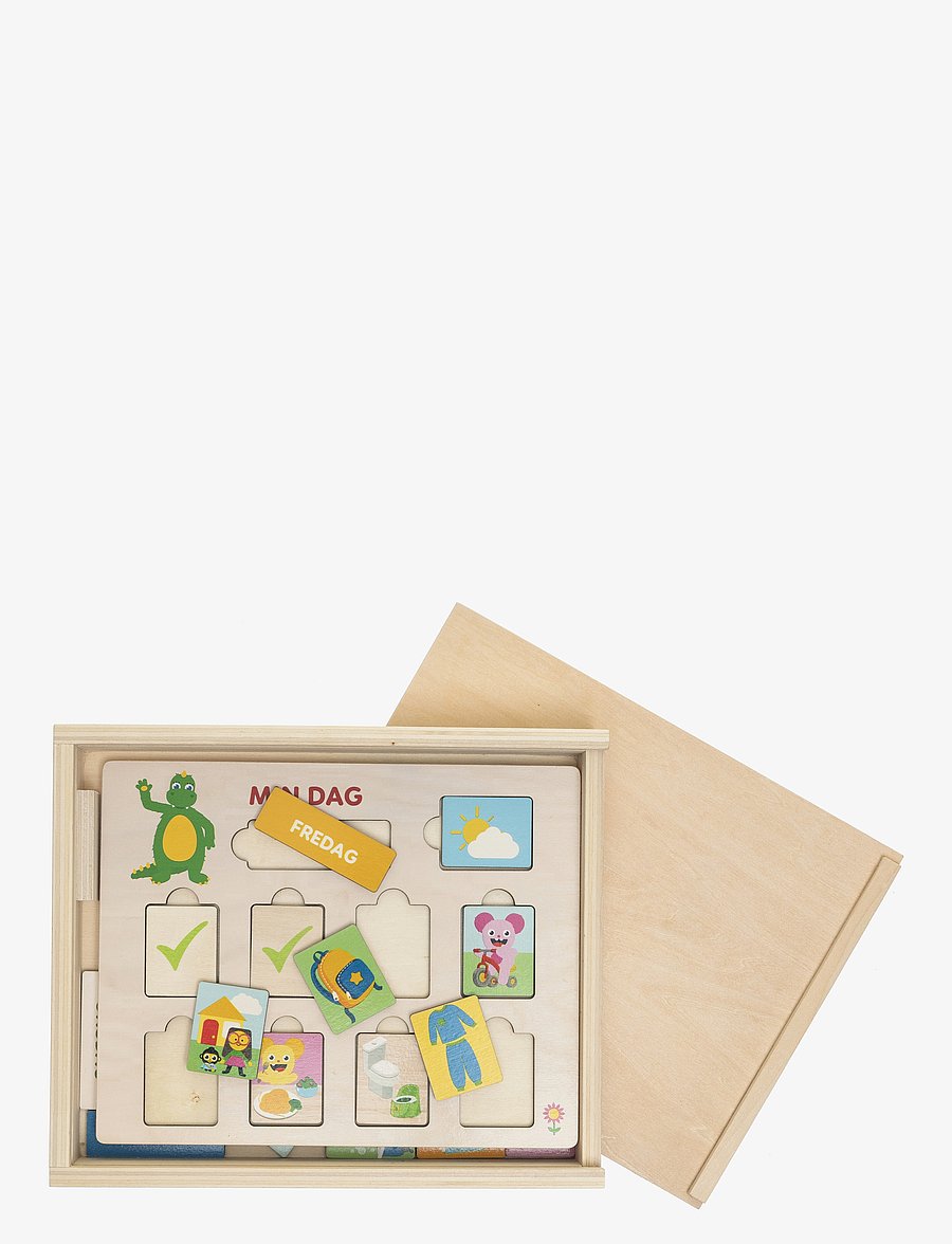 Teddykompaniet - Bolibompa- My Daily Activity Calander - puidust pusled - multi - 2