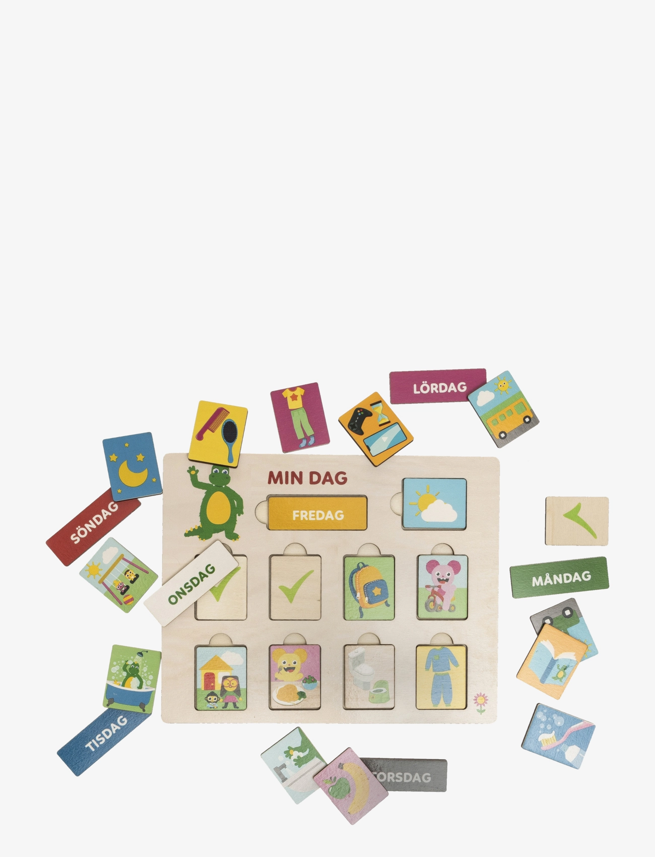 Teddykompaniet - Bolibompa- My Daily Activity Calander - holzpuzzle - multi - 3