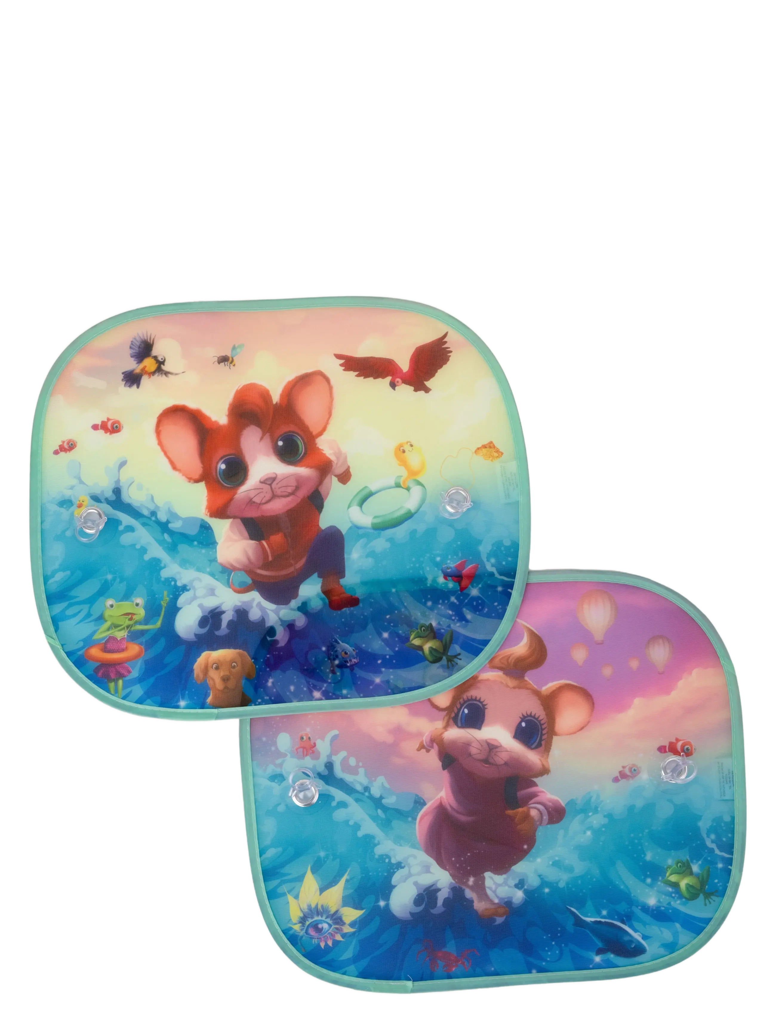 Teddykompaniet Musse&Helium- Solskydd för bilen - Travel accessories - MULTI / multi