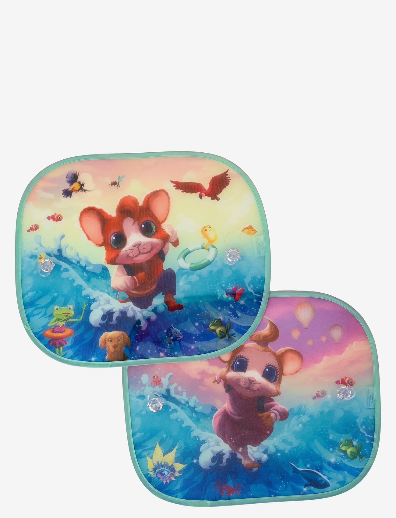 Teddykompaniet | Musse&Helium- Solskydd För Bilen | 37X45CM