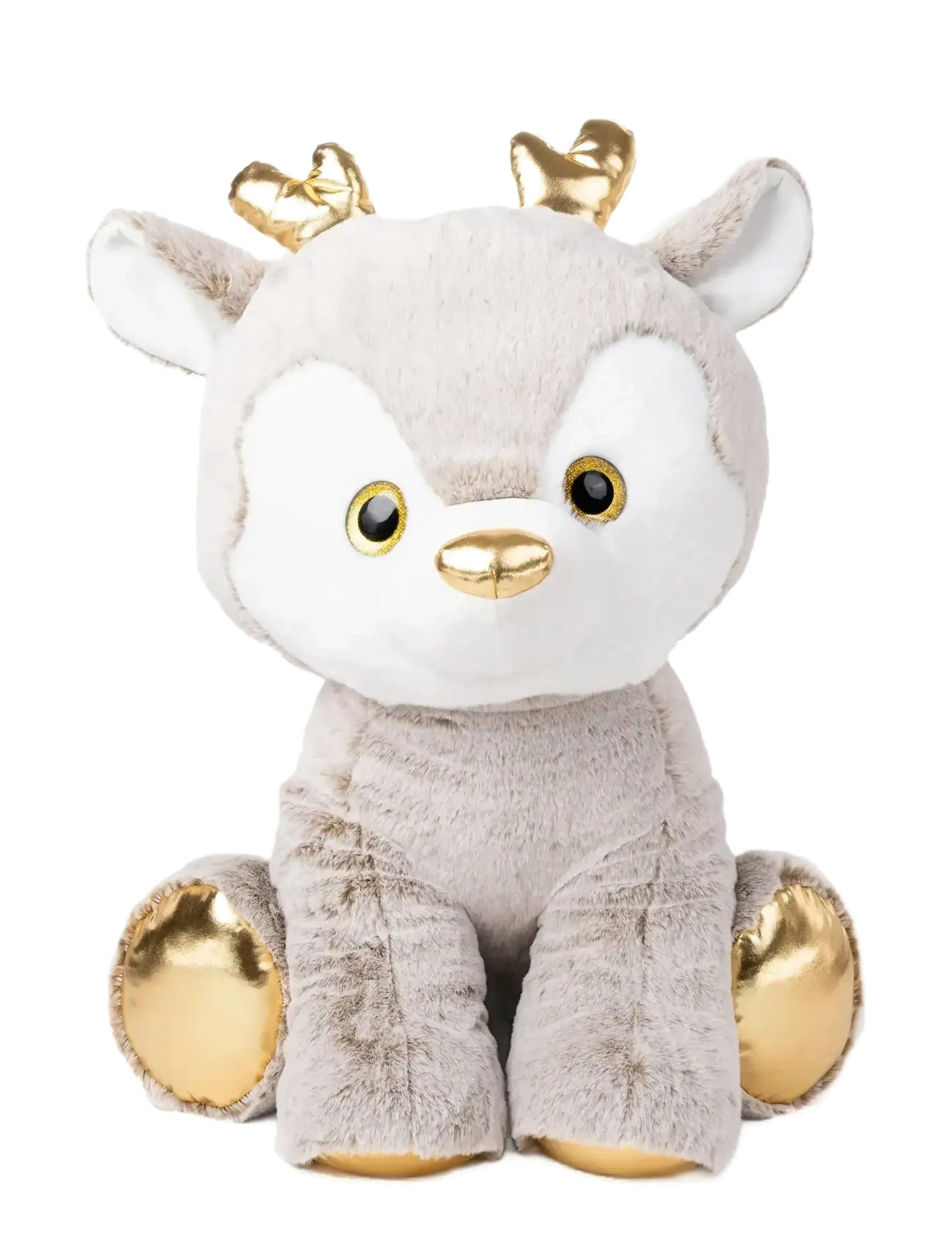 TEDDYKOMPANIET Rådjur, Greige, 65Cm Grau - 60 CM - Kinder