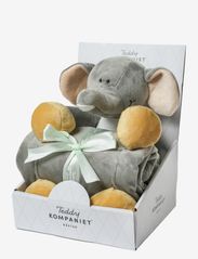 Teddykompaniet - Diinglisar Elephant Gift Set, soft toy & Blanket - mažiausios kainos - grey - 0