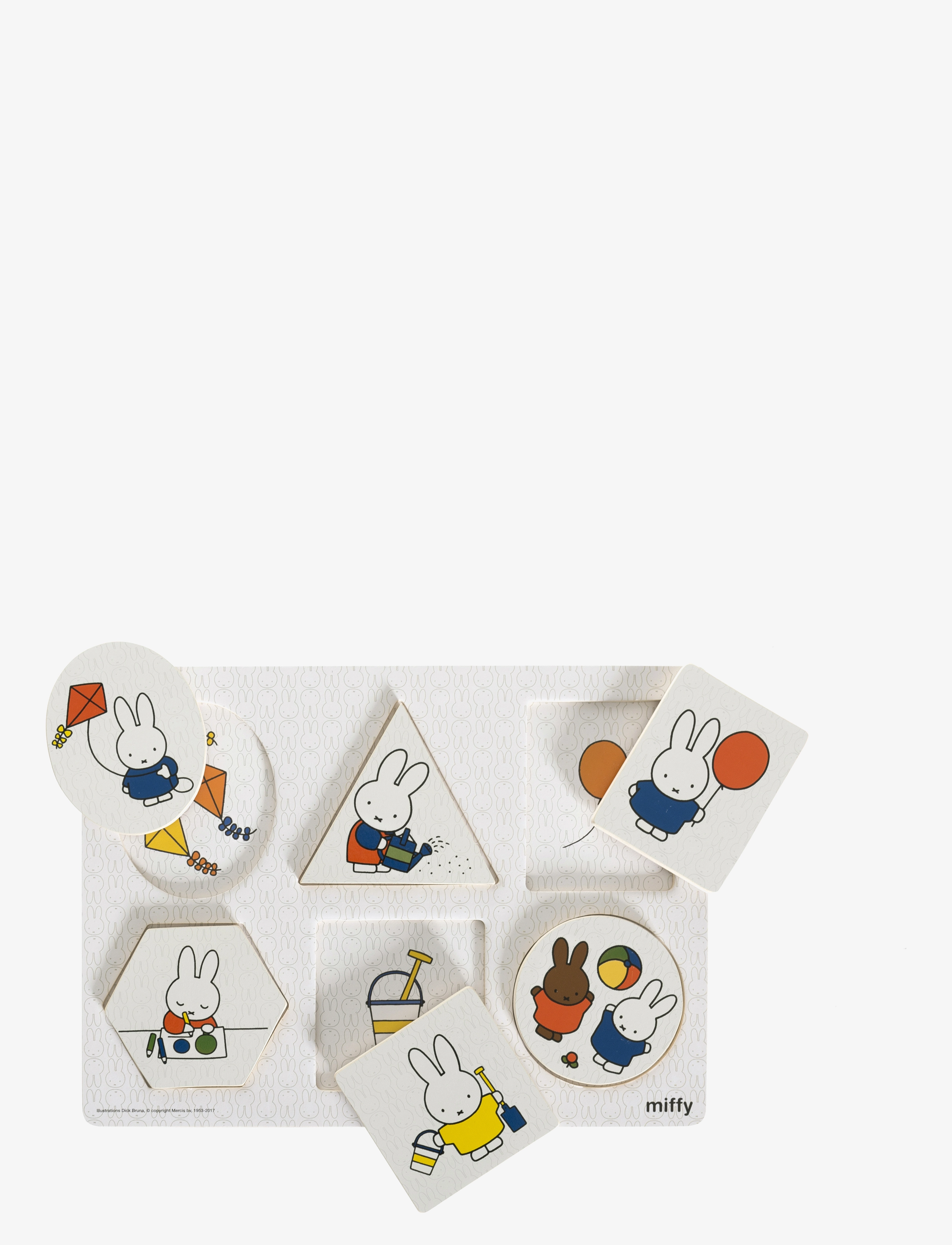 Miffy Miffy- Formpussel, 6 Bitar, 1- 3År, One Size, White, Puslespil > Puslespil Med Pinde, Børn
