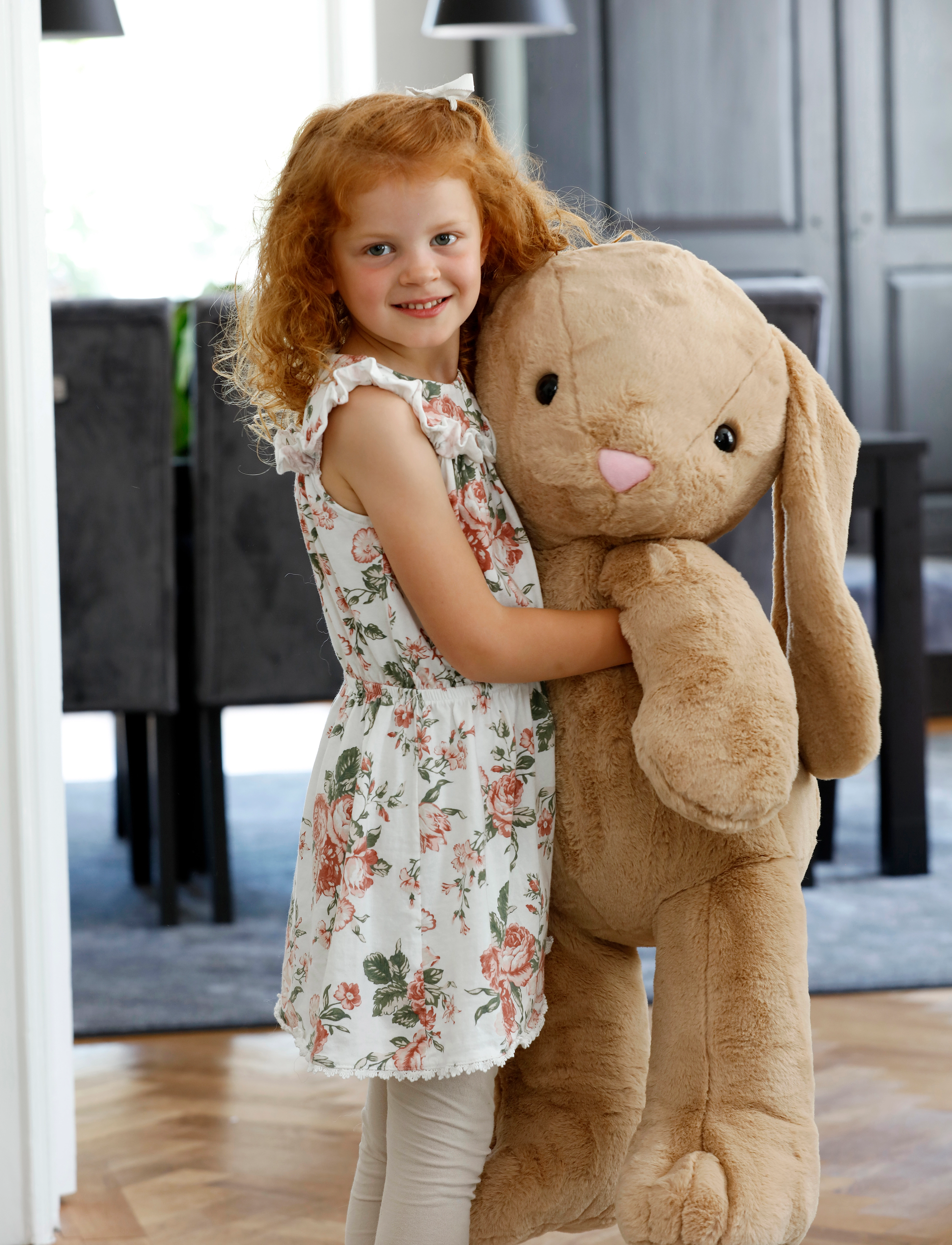 Teddykompaniet Olivia Rabbit, 85 cm, Beige, Soft Legetøj > Stuffed Animals, Børn