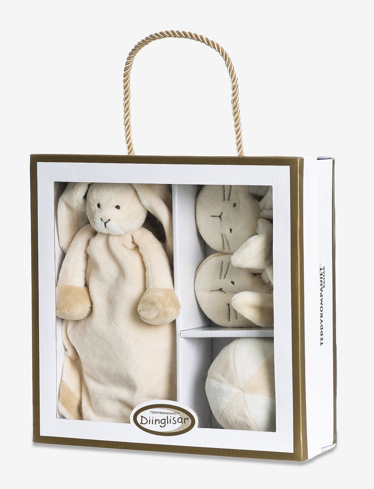 Teddykompaniet - Diinglisar giftbox rabbit - syntymäpäivälahjat - beige - 1