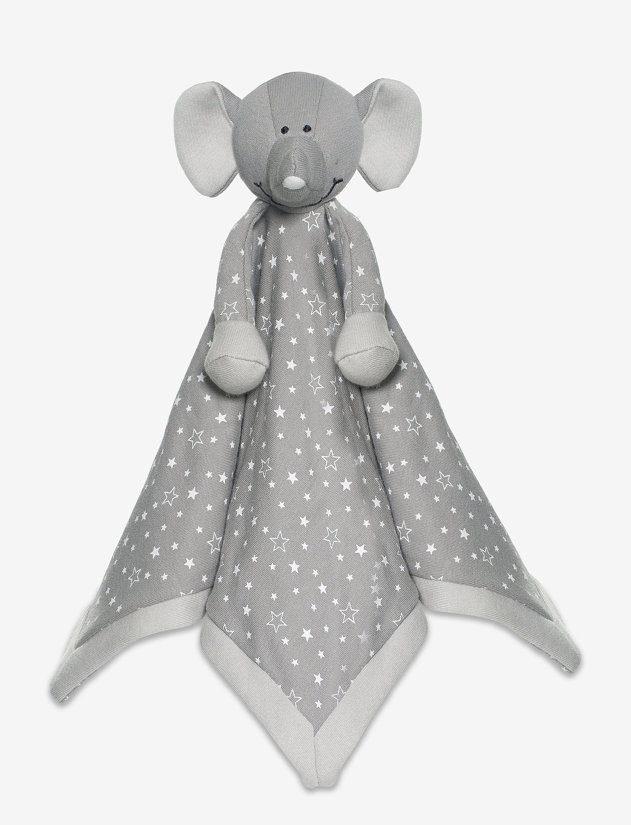 Teddykompaniet - Diinglisar Organic Stars Doudou elephant - nusseklude - grey - 0