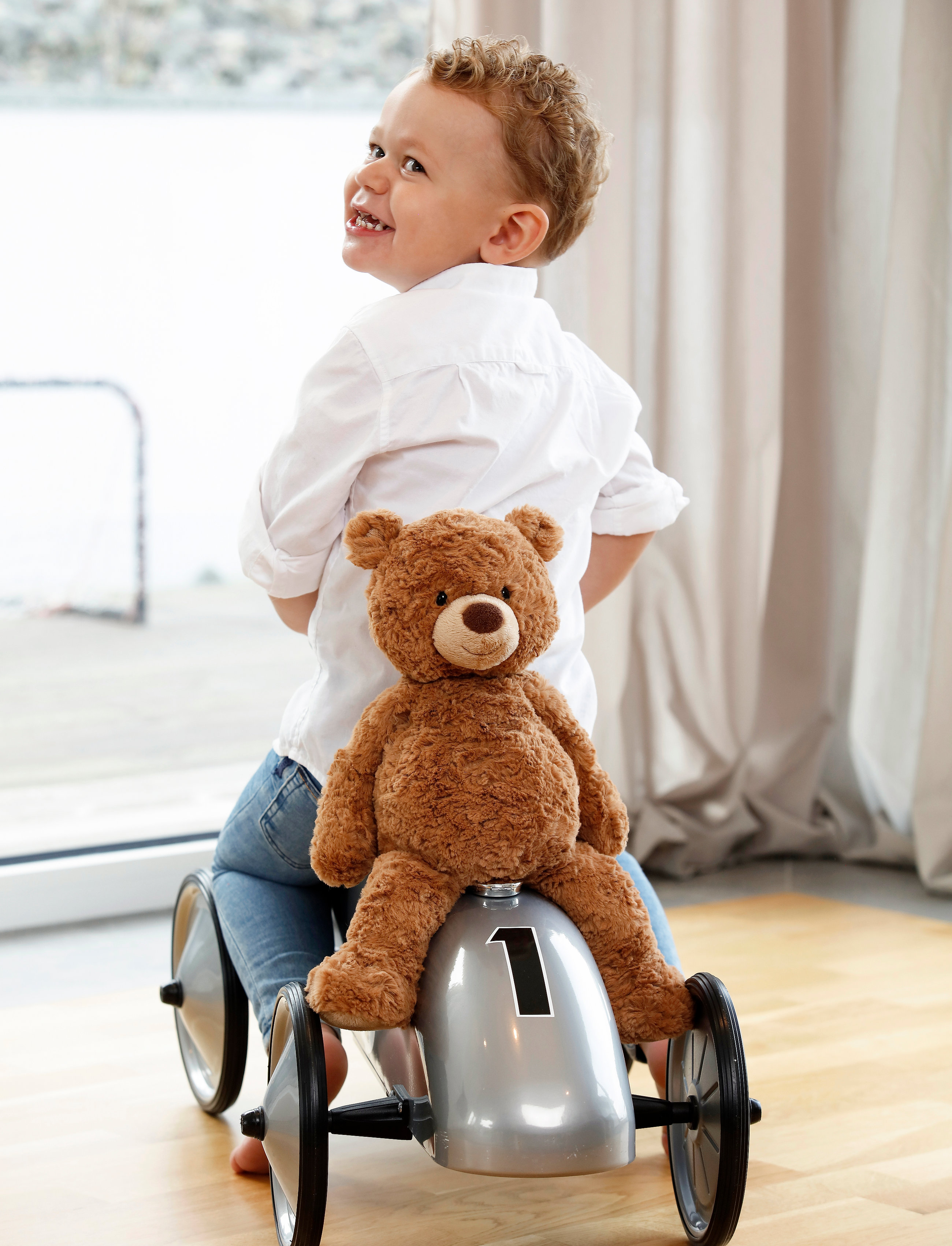 Teddykompaniet Teddy Teddybear In Giftbox, H:30 cm, Soft Spielzeug, Braun - Bears, Kinder