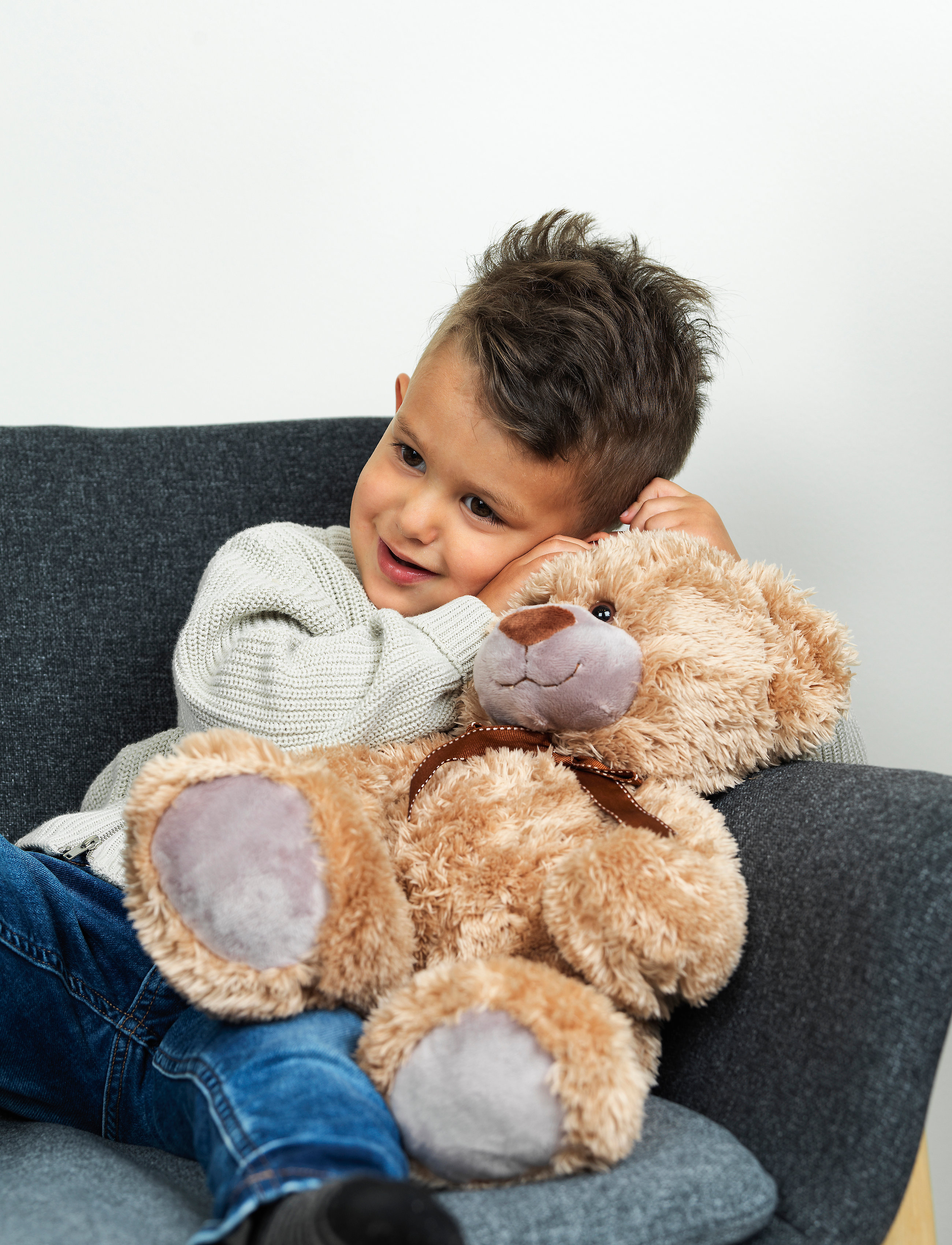 Teddykompaniet Roger, H:45 cm, Brown, Soft Legetøj > Teddy Bears, Børn