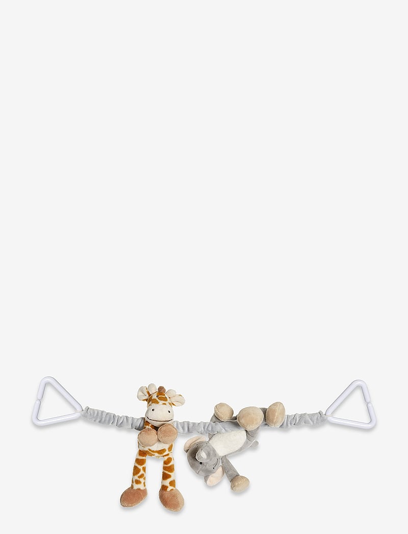 Teddykompaniet - Diinglisar Wild, Pram Hanger, Elephant & Giraffe - kinderwagen-spielzeug - grey - 0