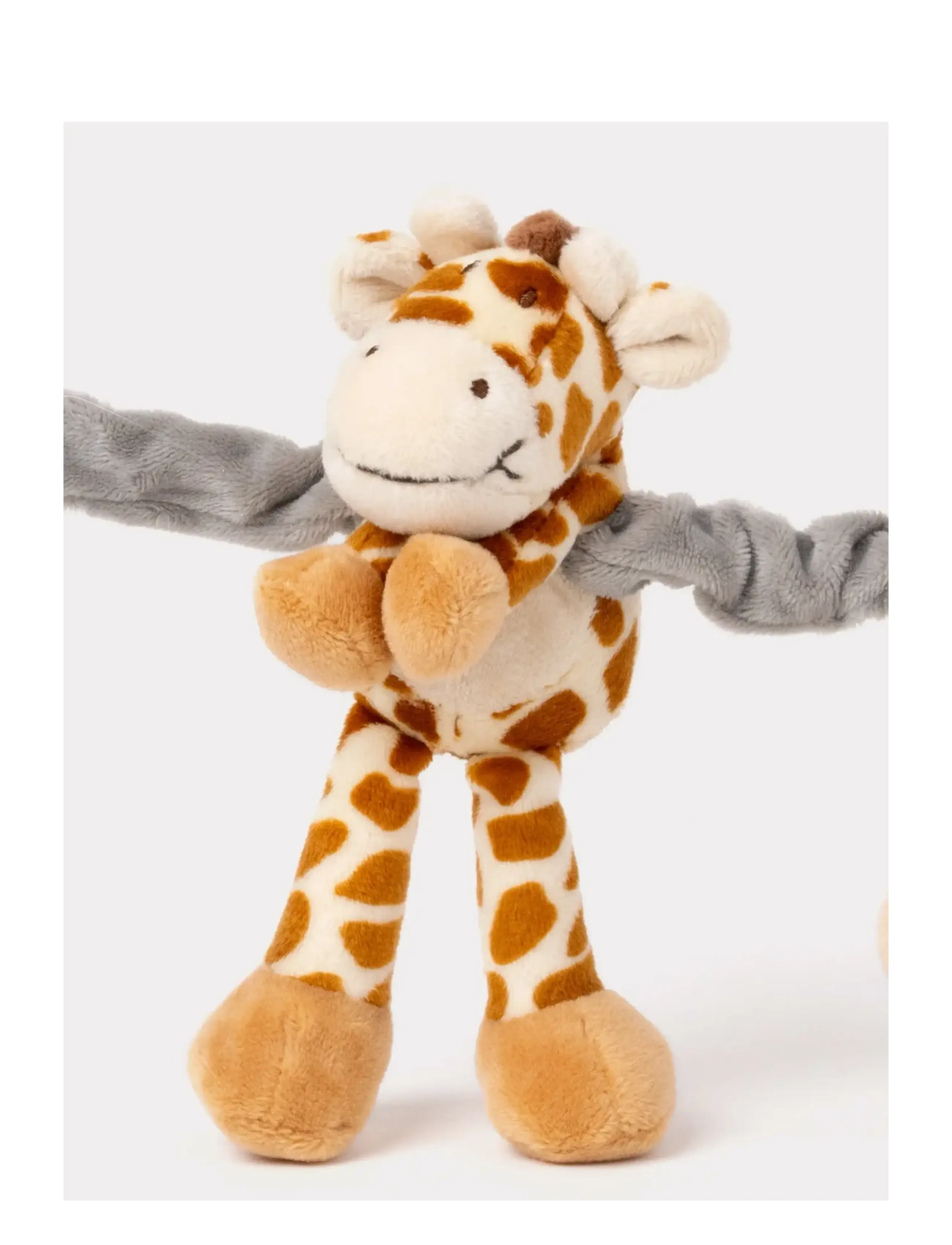 Teddykompaniet - Diinglisar Wild, Pram Hanger, Elephant & Giraffe - kinderwagen-spielzeug - grey - 1